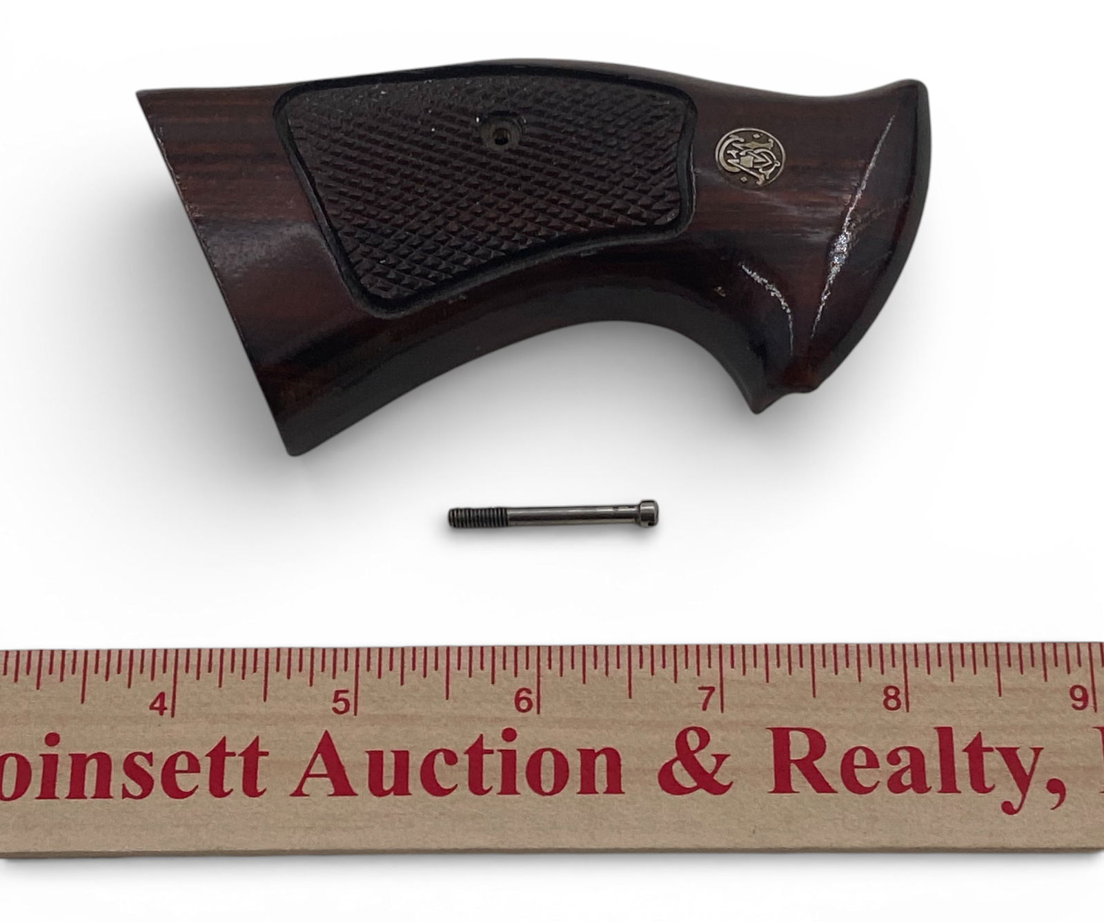 Excellent Factory Smith & Wesson N-Frame Revolver Take-Off Grips / Stocks with Screw - 3