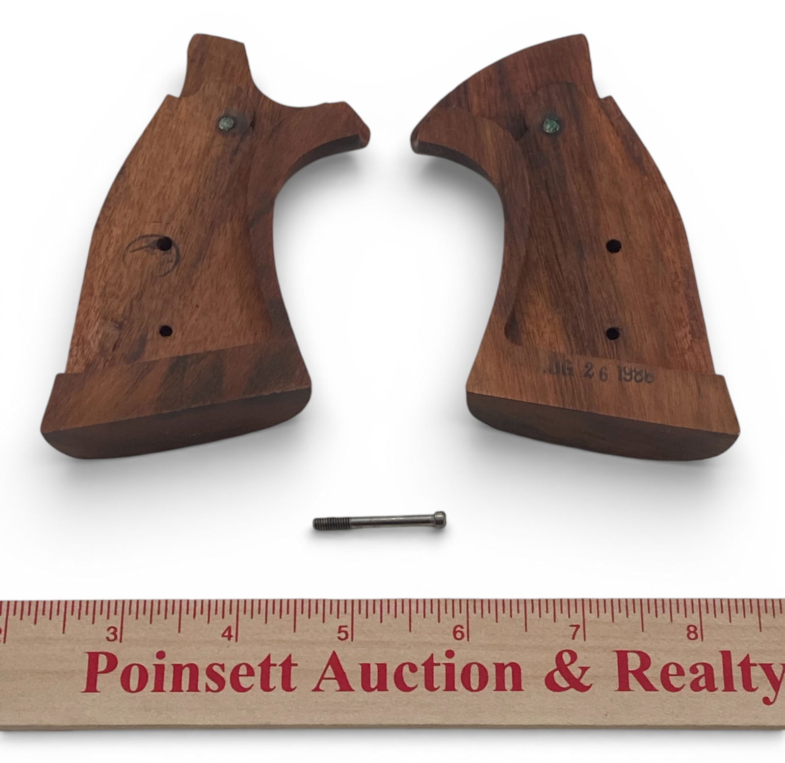 Excellent Factory Smith & Wesson N-Frame Revolver Take-Off Grips / Stocks with Screw - 2