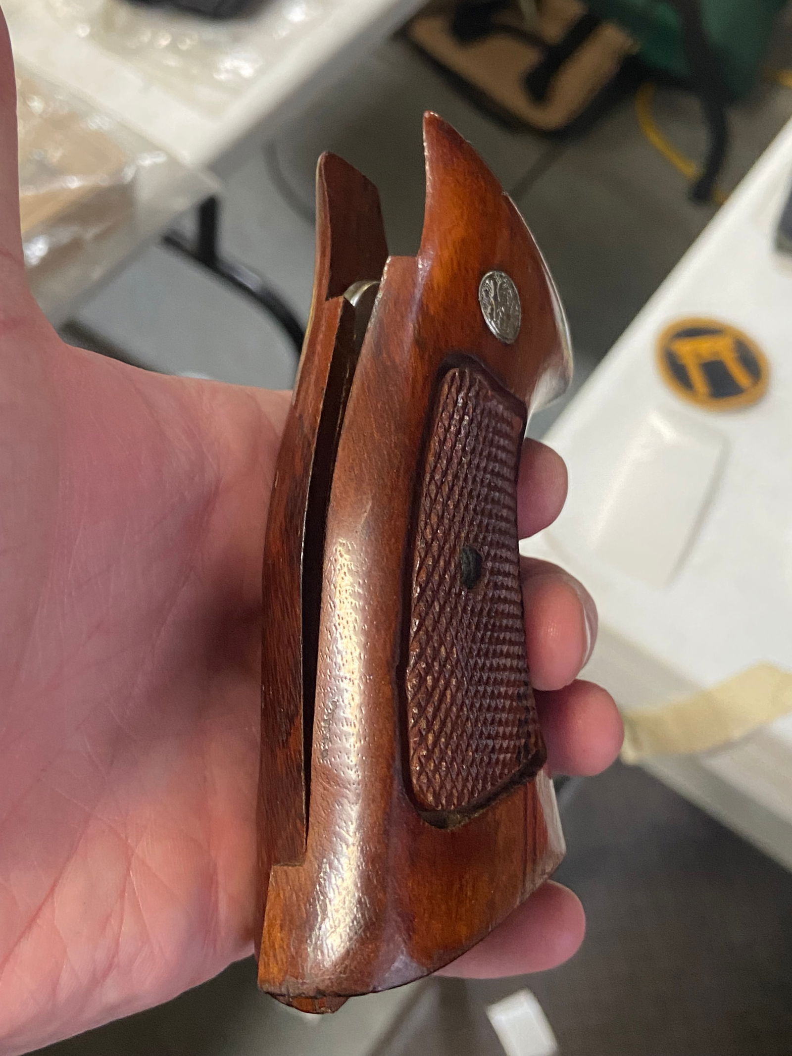 (3) Sets of Factory Smith & Wesson N-Frame Revolver Take-Off Grips / Stocks with Screws - 9