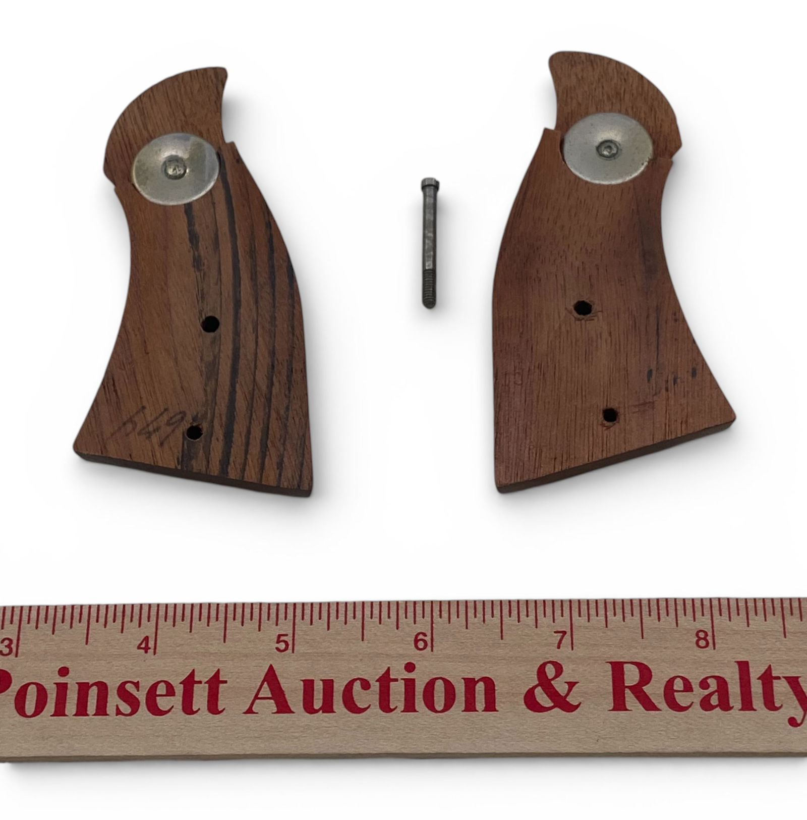 Excellent Factory Smith & Wesson Revolver Take-Off Magna Grips / Stocks with Screw - 2