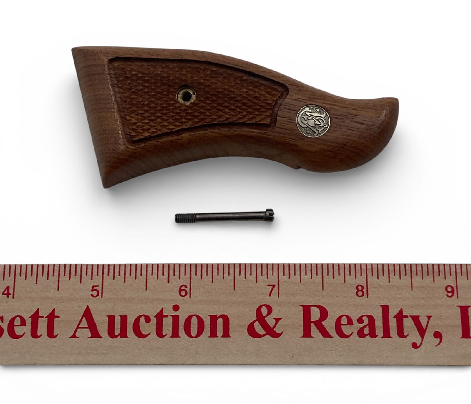 Excellent Factory Smith & Wesson Revolver Take-Off Magna Grips / Stocks with Screw - 3