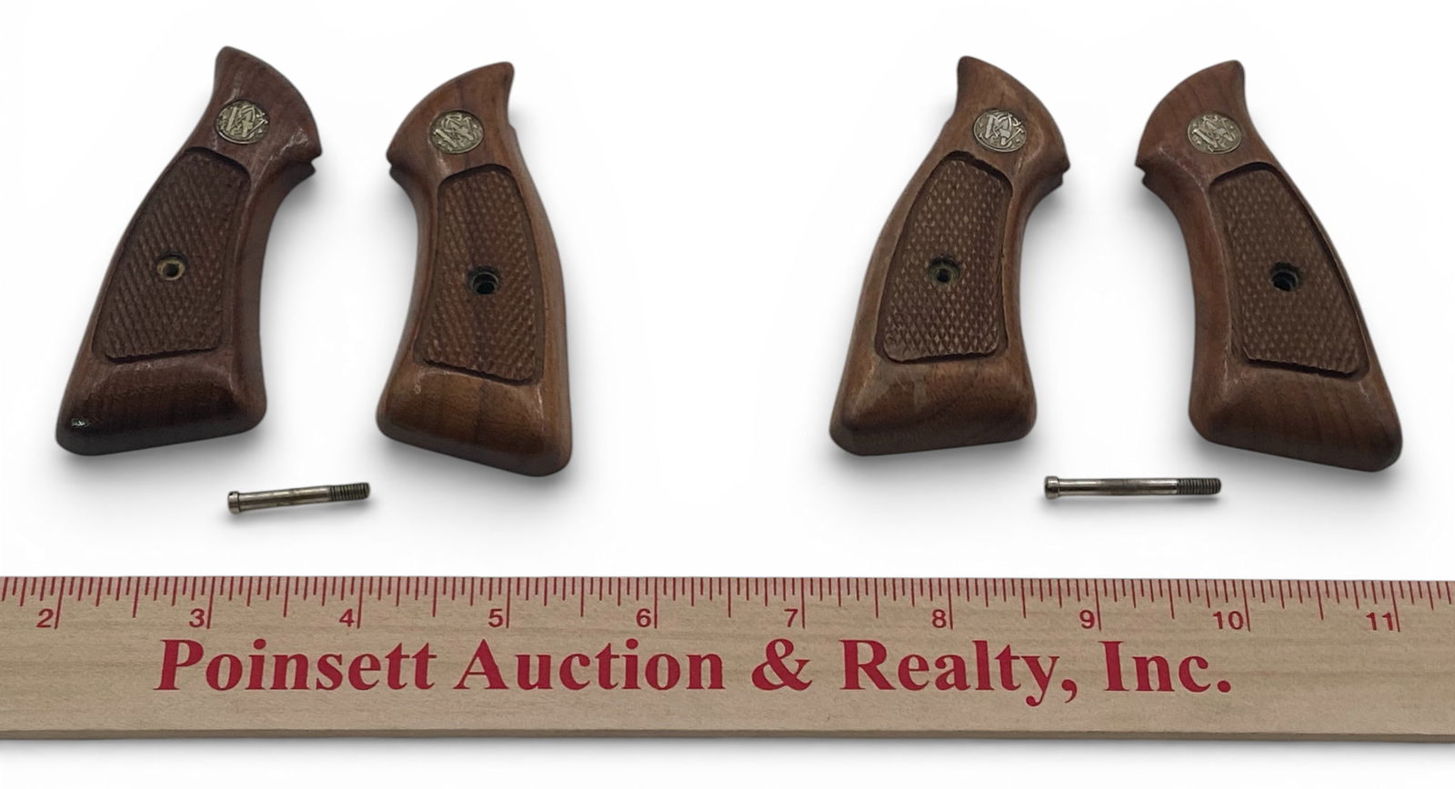 (2) Sets of Factory Smith & Wesson J-Frame Revolver Take-Off Magna Grips / Stocks with Screws: See Photos and ruler to determine size and fitment 