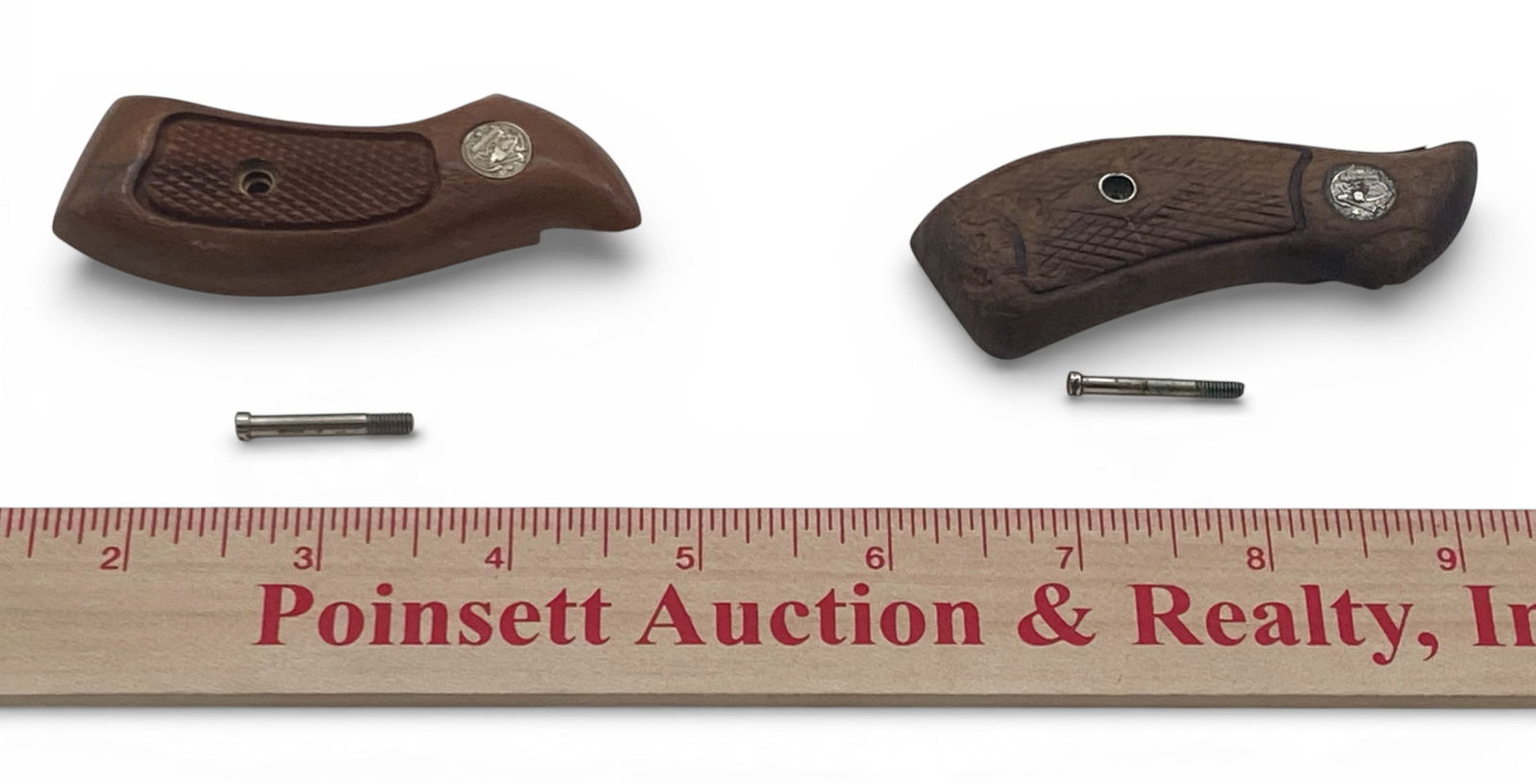 (2) Sets of Factory Smith & Wesson Revolver Take-Off Magna Grips / Stocks with Screws - 7