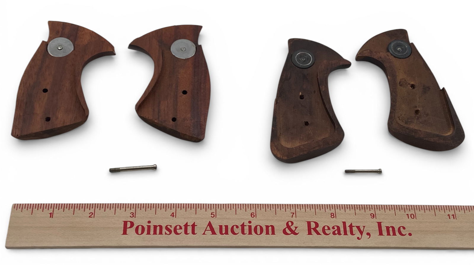 (2) Sets of Factory Smith & Wesson Revolver Take-Off Grips / Stocks with Screws - 2