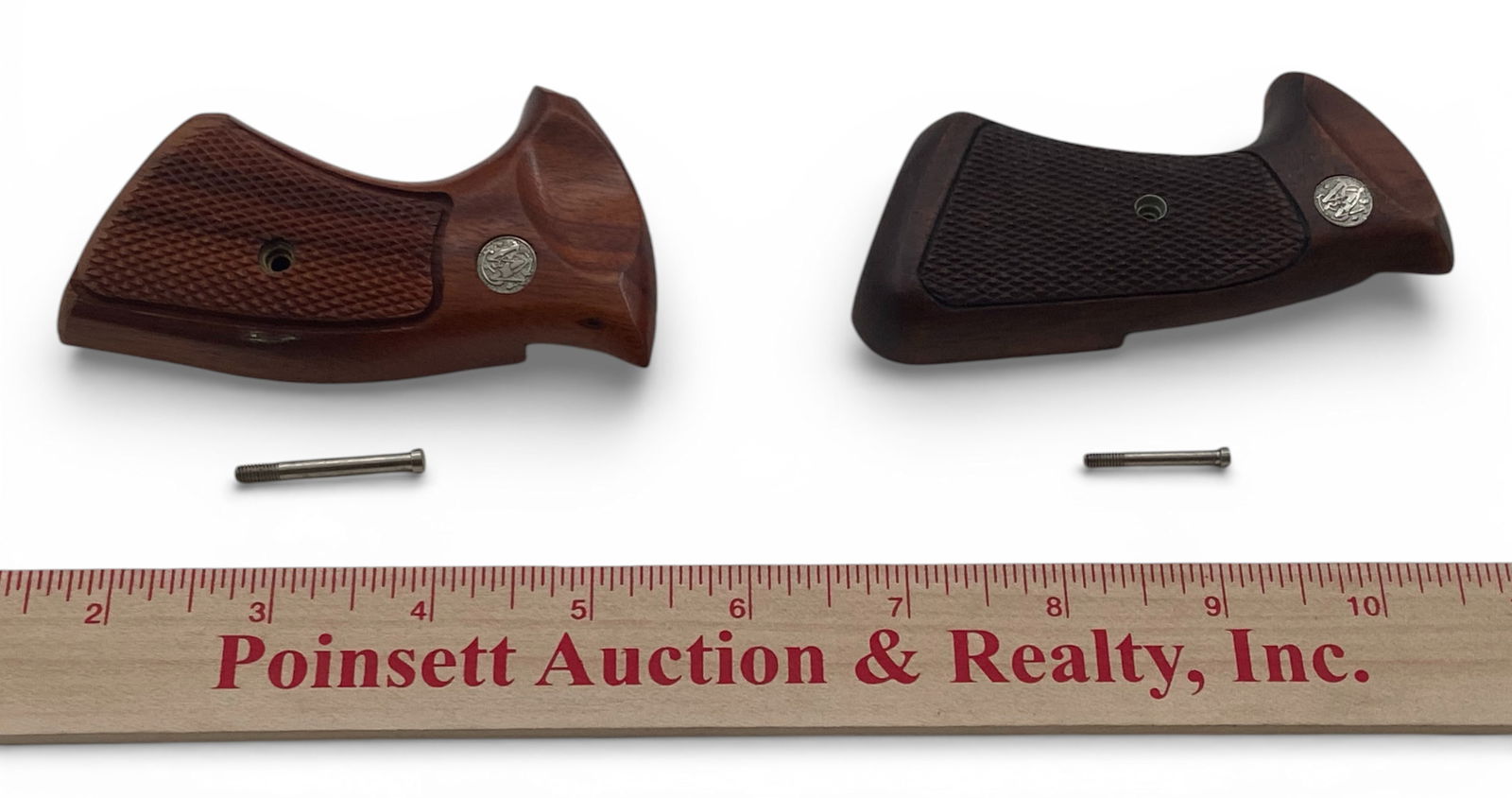 (2) Sets of Factory Smith & Wesson Revolver Take-Off Grips / Stocks with Screws - 3