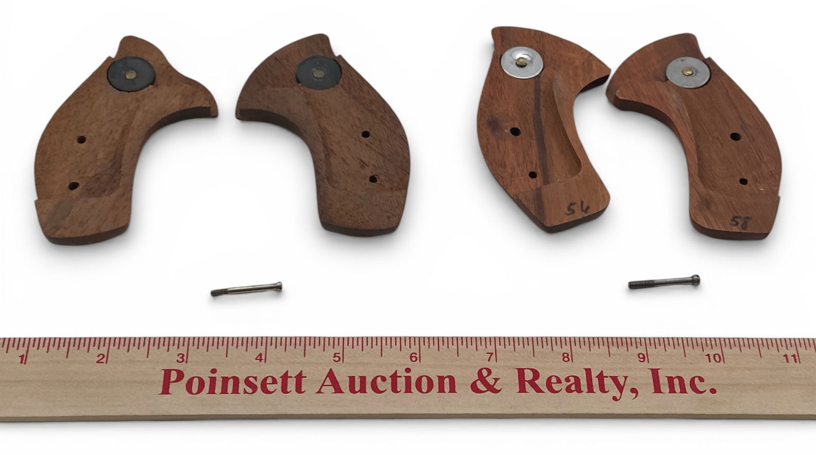 (2) Sets of Factory Smith & Wesson Revolver Take-Off Grips / Stocks with Screws - 2