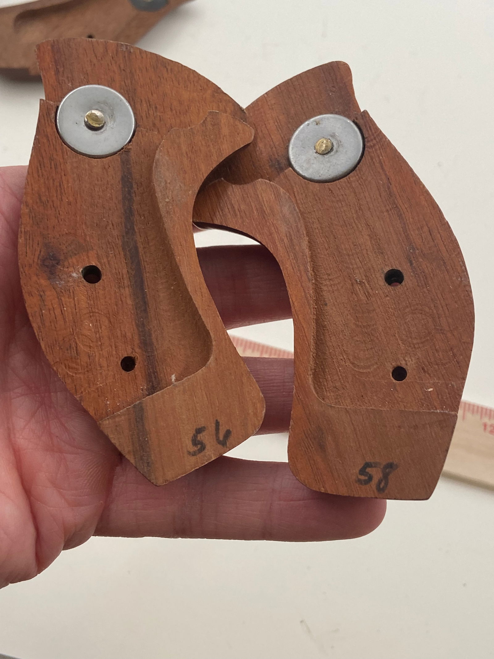 (2) Sets of Factory Smith & Wesson Revolver Take-Off Grips / Stocks with Screws - 3