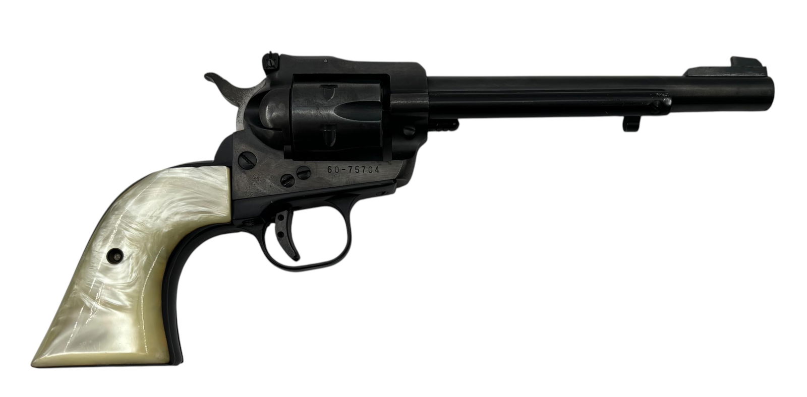 Excellent 1971 Ruger Super Single-Six .22 MAG. Revolver with Holster and Pearl Grips - 3