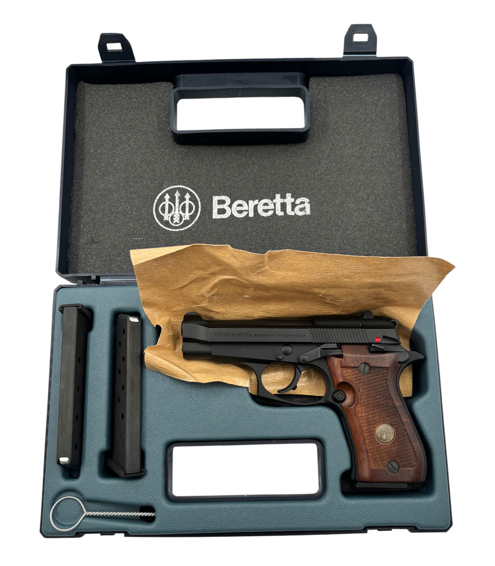 NIB 1995 Beretta Model 85F Cheetah .380 ACP Semi-Automatic Pistol with Wood Grips - 2