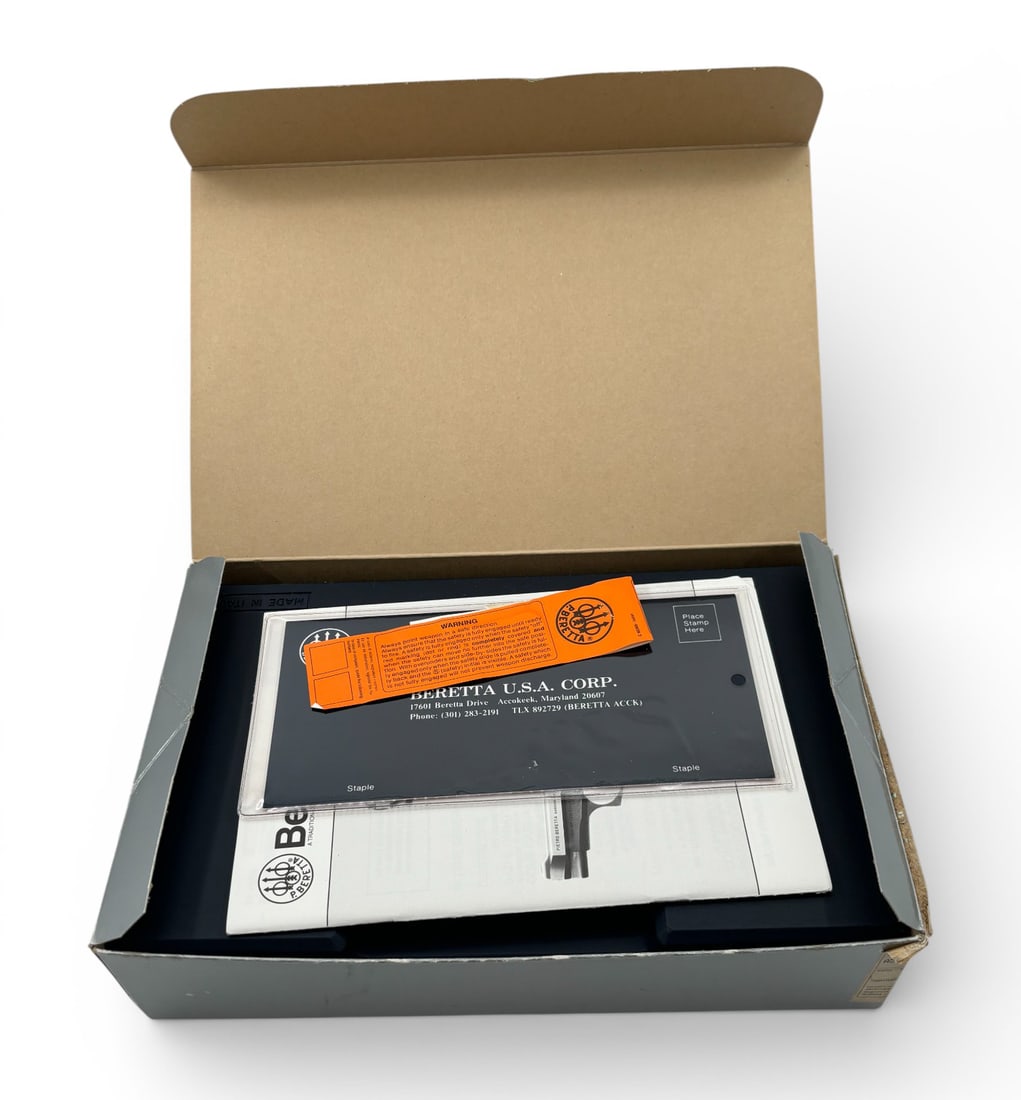 NIB 1995 Beretta Model 85F Cheetah .380 ACP Semi-Automatic Pistol with Wood Grips - 3