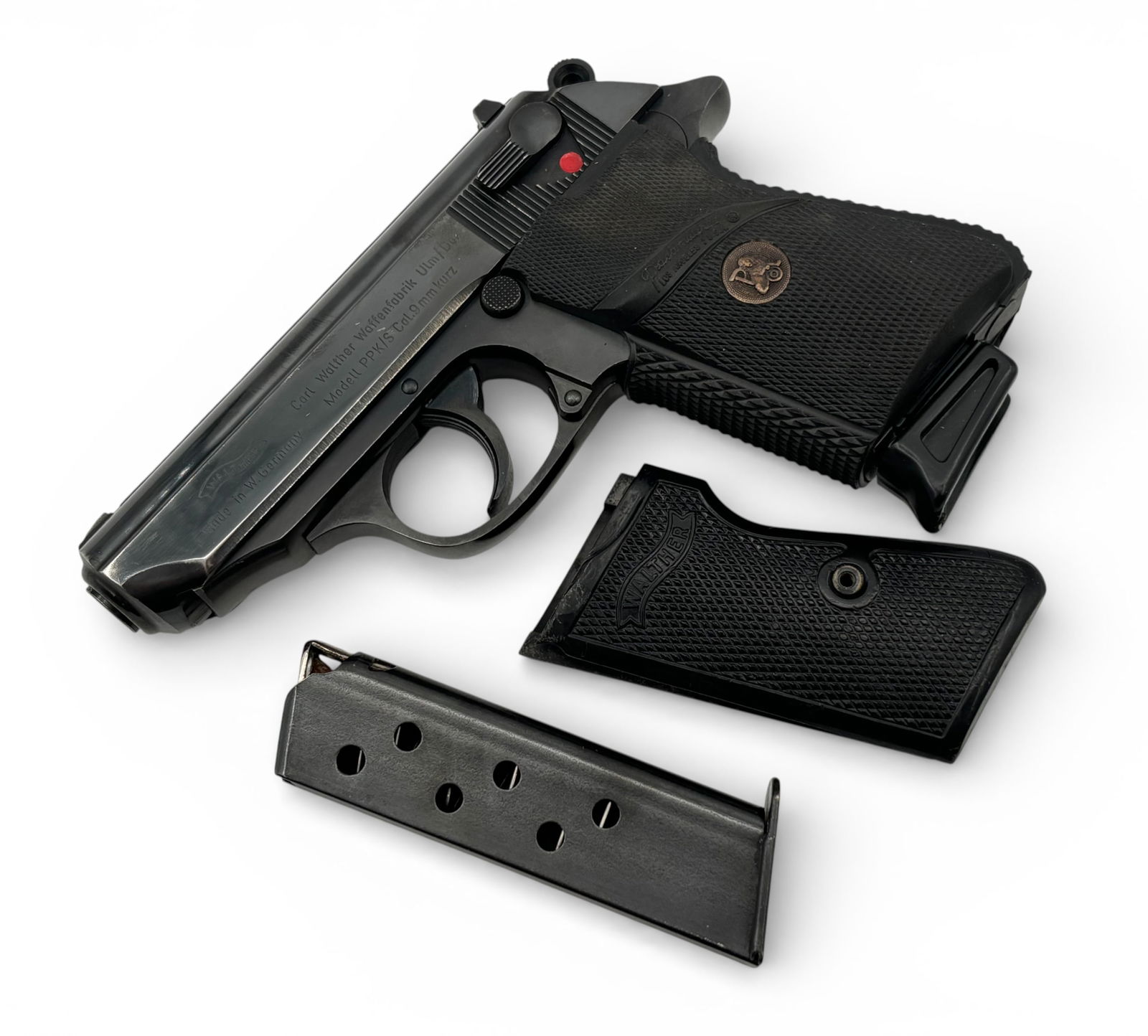Excellent 1974 West German Walther Model PPK/S .380 ACP Semi-Automatic Pistol with Extras (1 of 8)