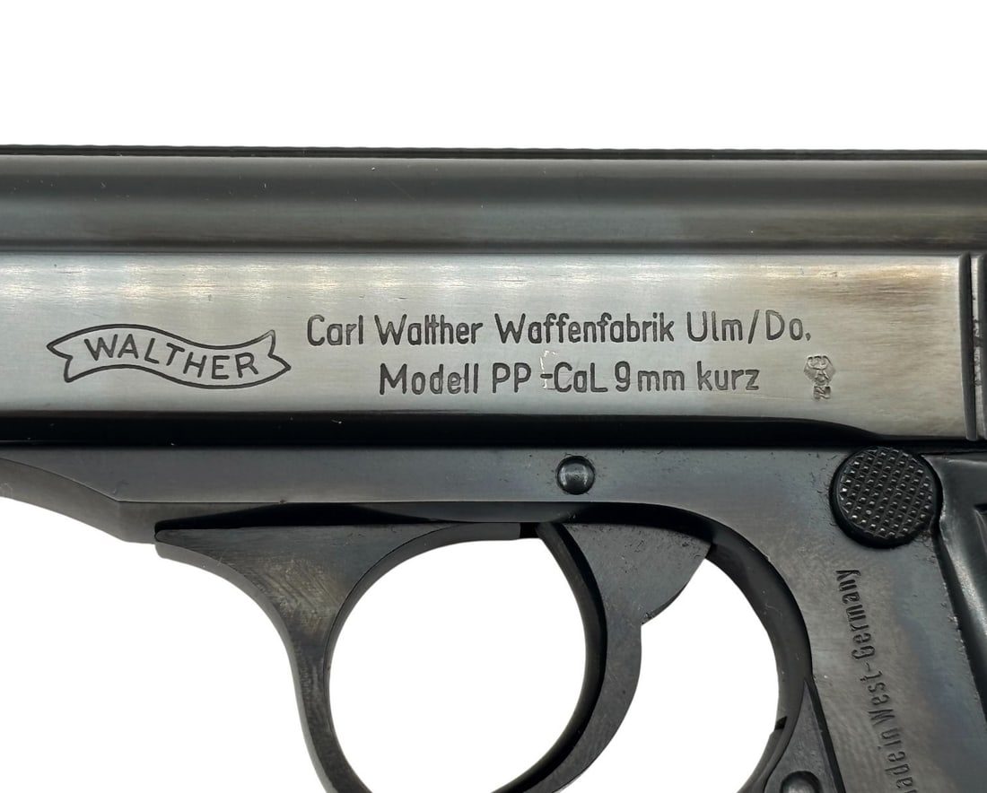 Excellent 1966 West German Walther Model PP .380 ACP Semi-Automatic Pistol with (2) Magazines - 4