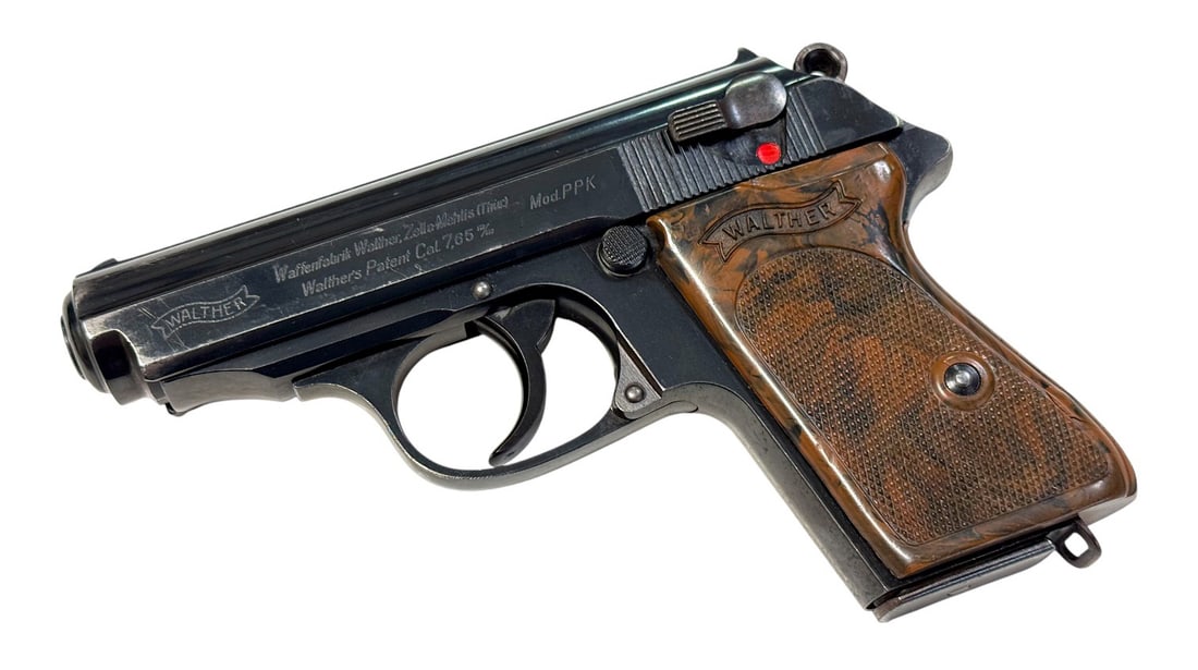 Early WWII 1939 High Polished Blue Walther PPK .32 ACP Semi-Automatic Pistol - 3