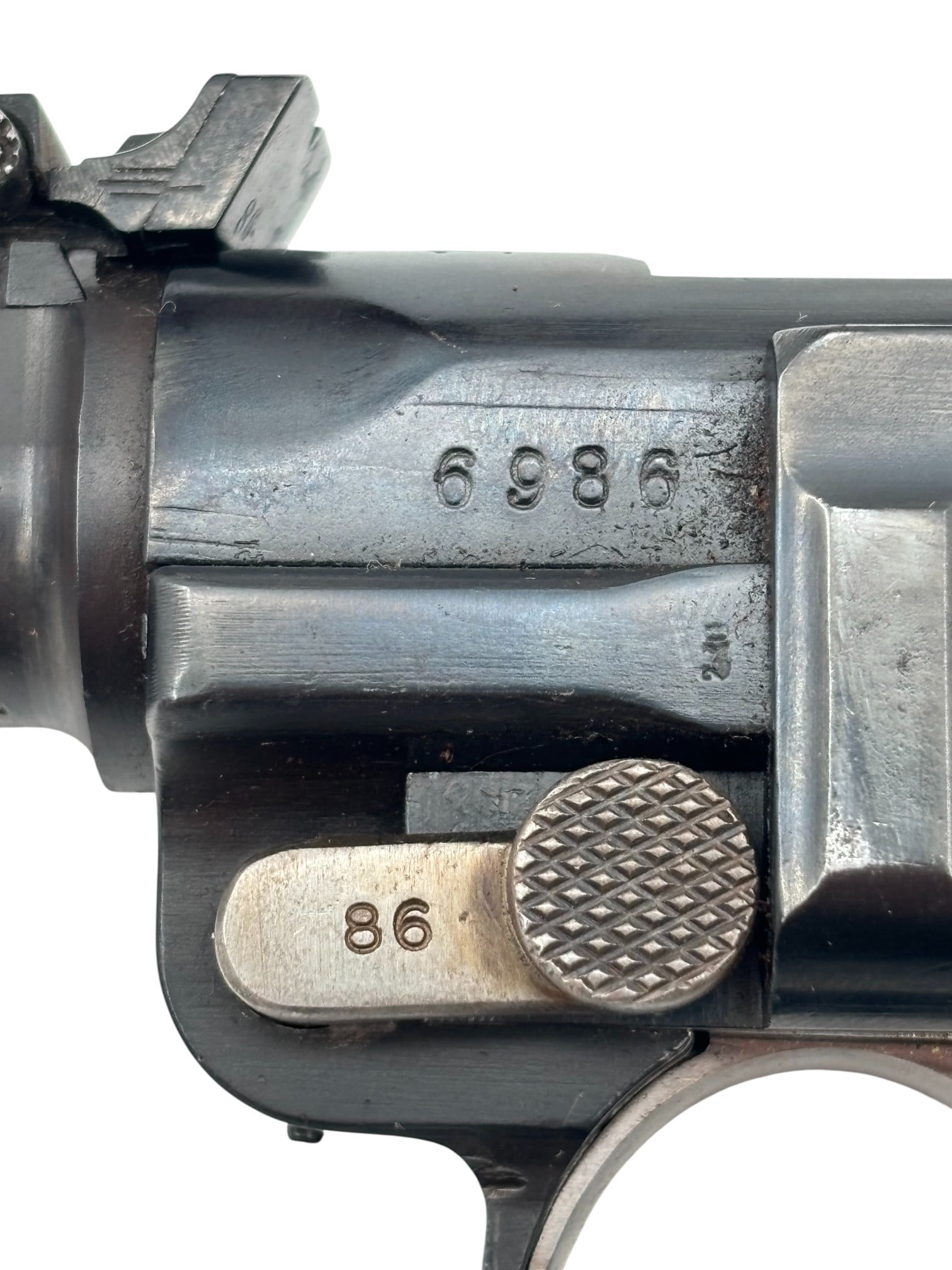 RARE Early WWI German 1914 Erfurt Artillery Luger LP-08 9mm Semi-Automatic Pistol Rig - 12