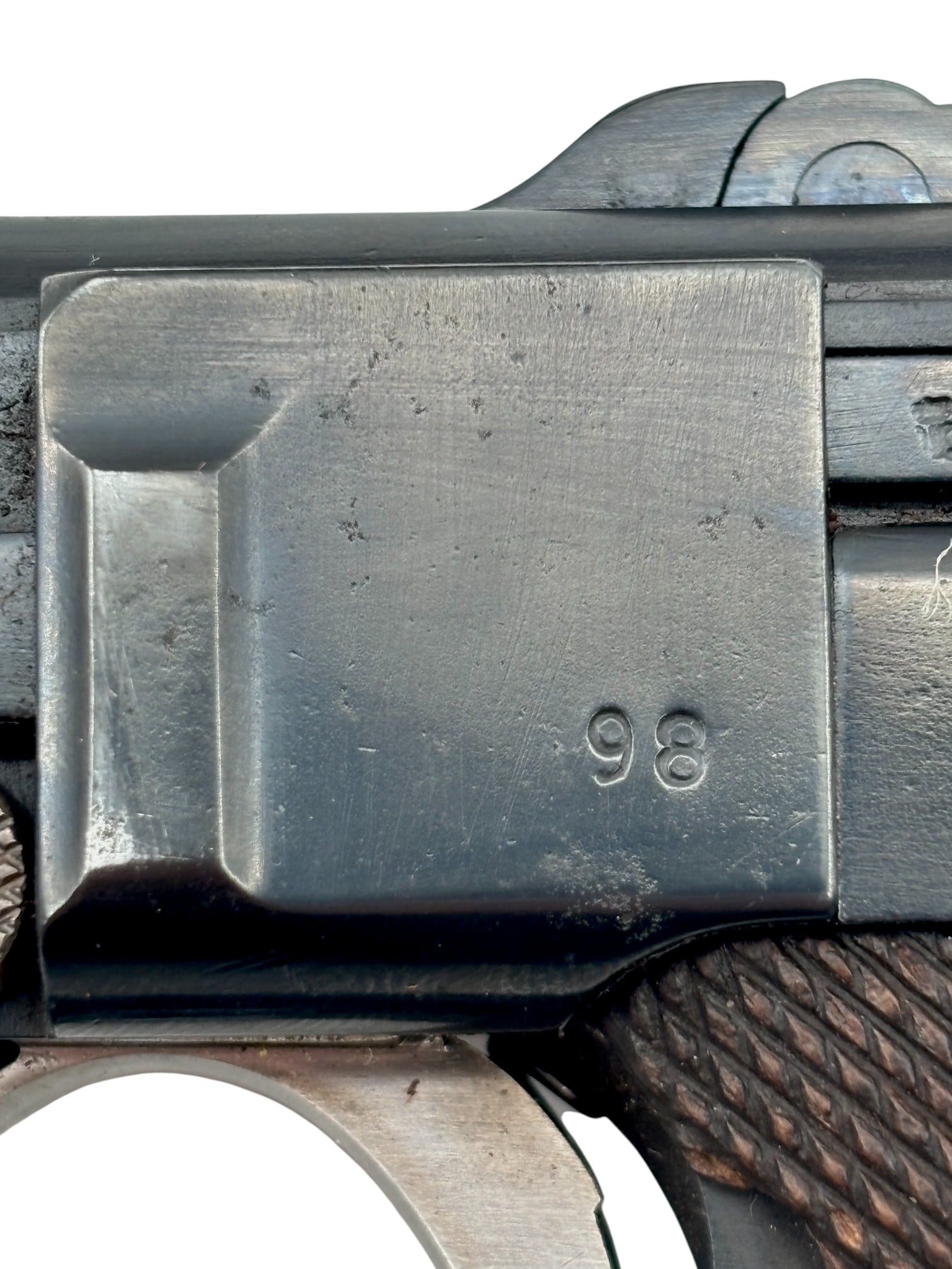 RARE Early WWI German 1914 Erfurt Artillery Luger LP-08 9mm Semi-Automatic Pistol Rig - 13