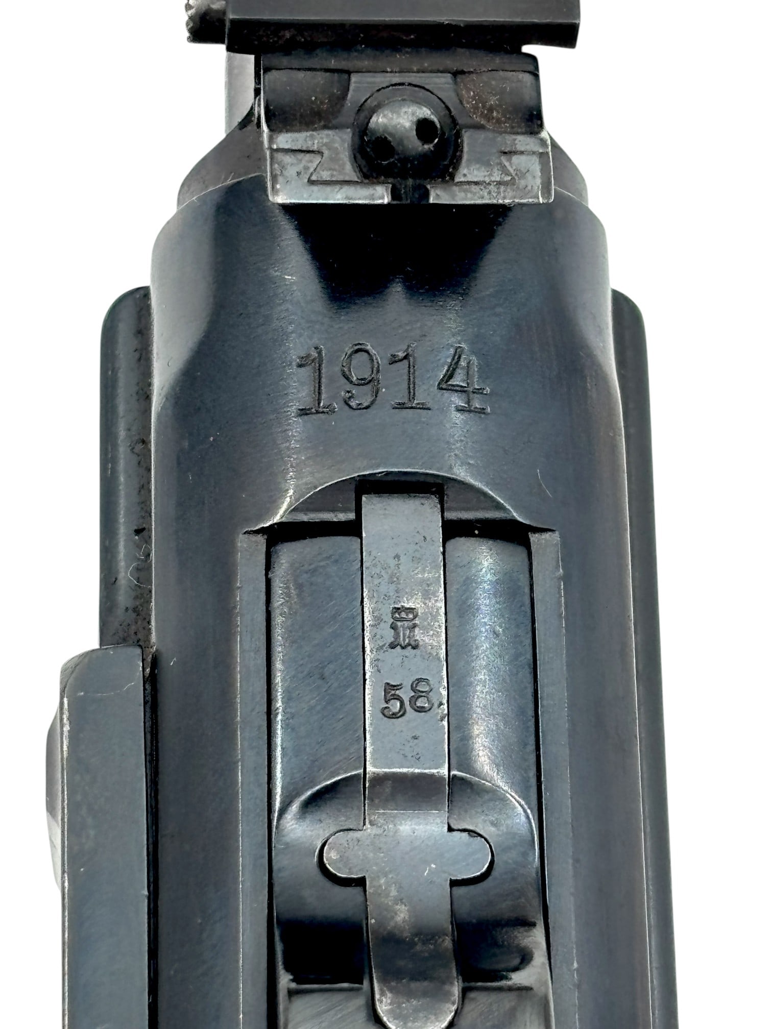 RARE Early WWI German 1914 Erfurt Artillery Luger LP-08 9mm Semi-Automatic Pistol Rig - 9