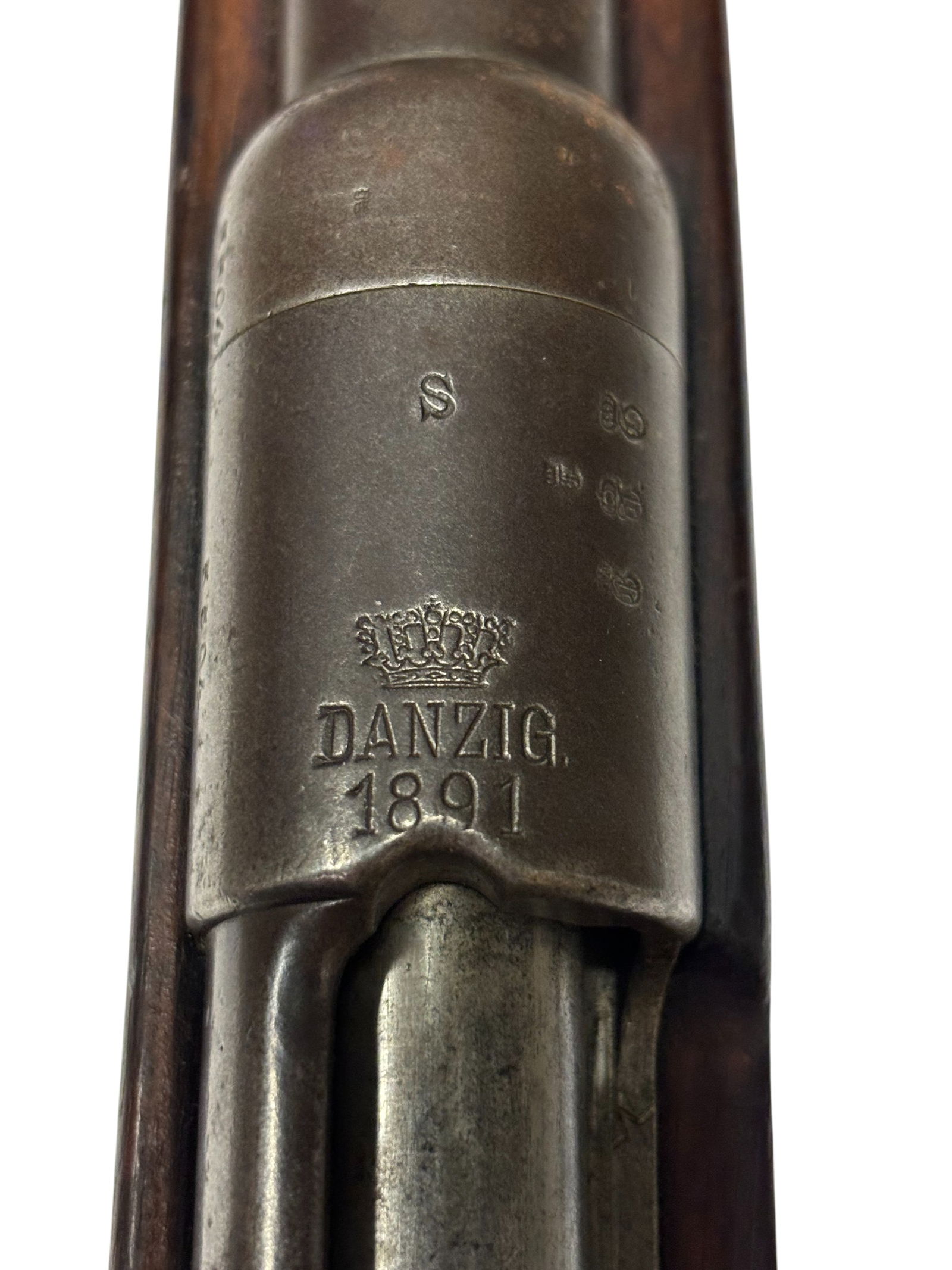 Antique 1891 Danzig Gew 88 Regimentally Marked Bolt Action 8mm Mauser Rifle - 4