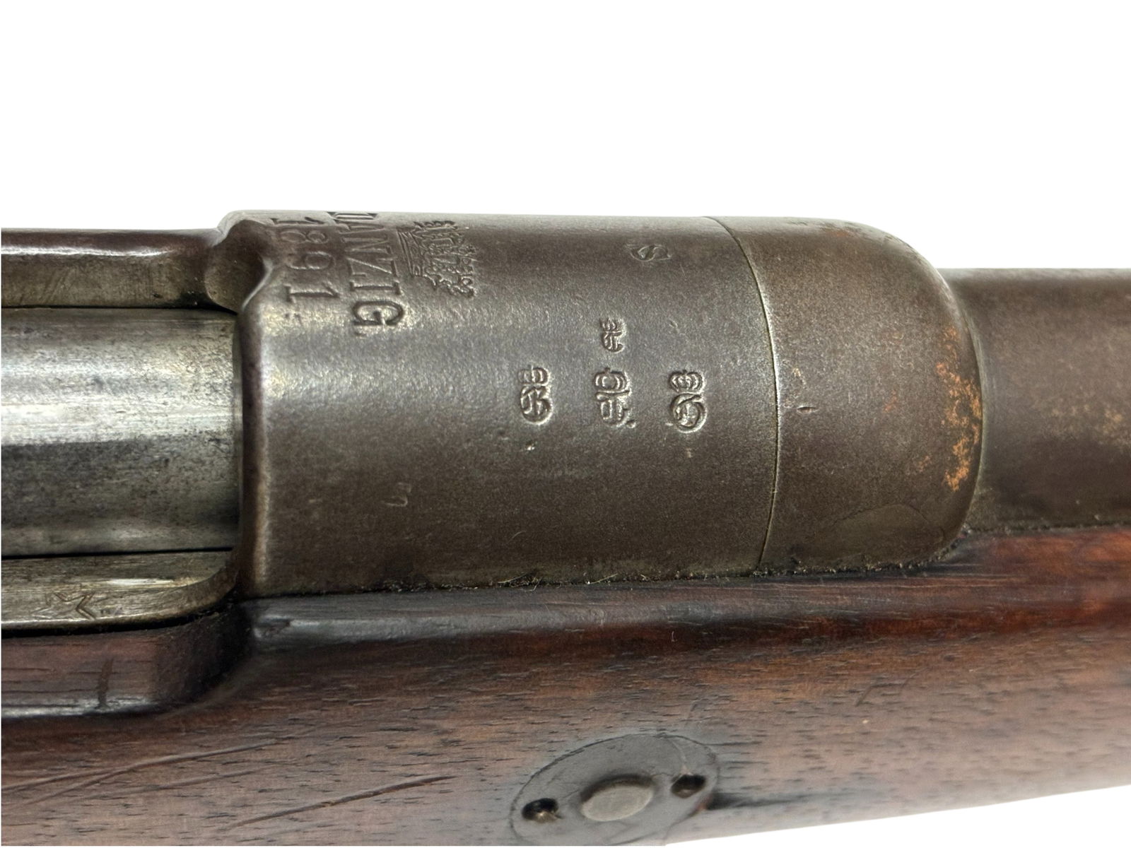 Antique 1891 Danzig Gew 88 Regimentally Marked Bolt Action 8mm Mauser Rifle - 5