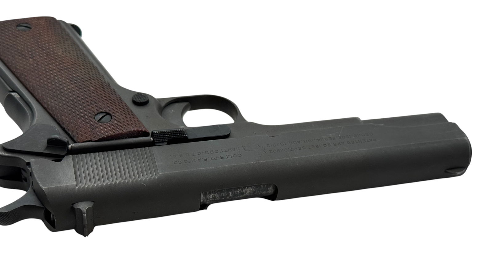 Excellent WWI/WWII 1918 Black Army Colt 1911 .45 ACP Semi-Automatic Pistol with Album - 12