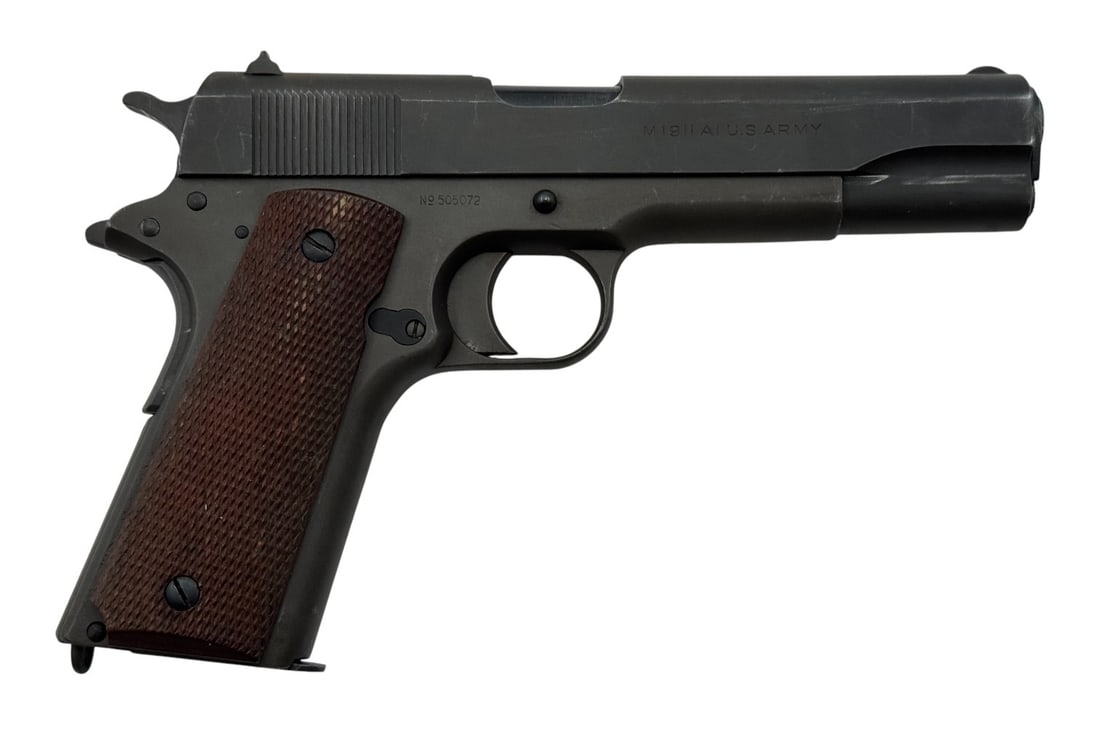 Excellent WWI/WWII 1918 Black Army Colt 1911 .45 ACP Semi-Automatic Pistol with Album - 3