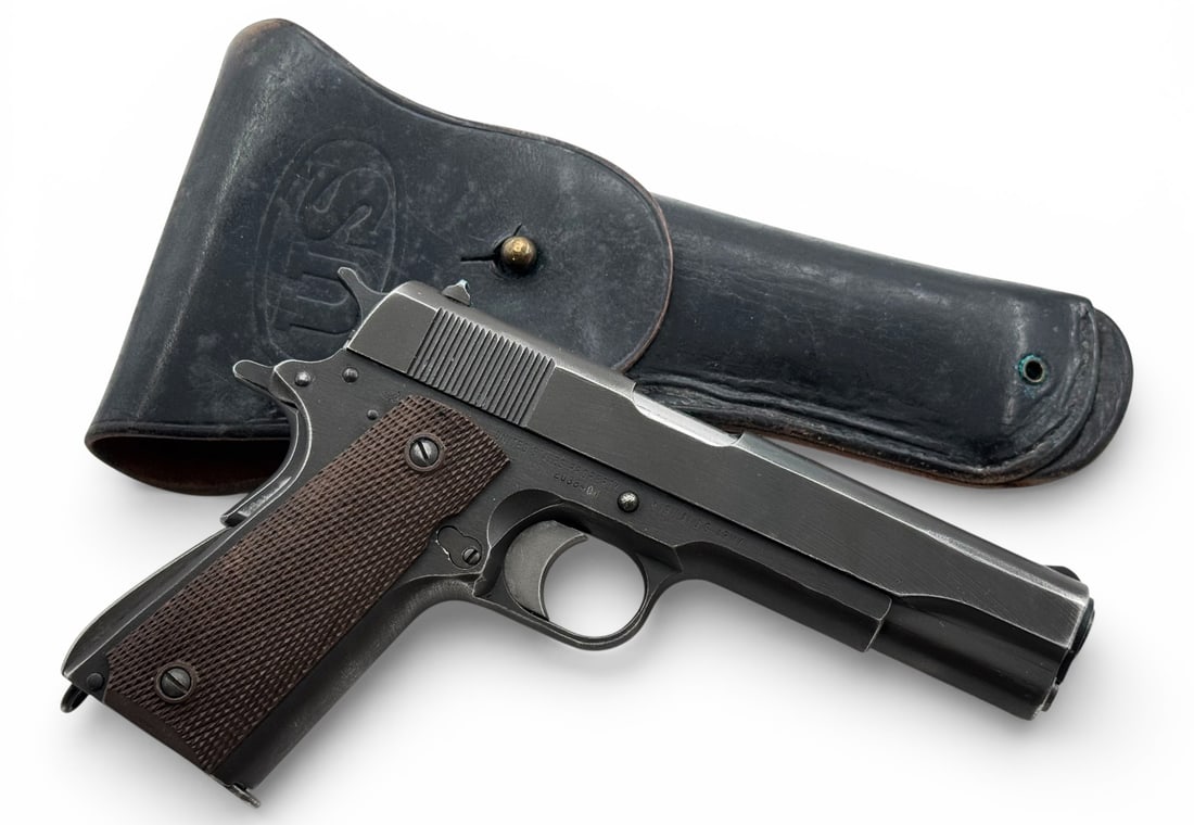 Excellent WWII 1944 Remington Rand 1911 A1 .45 ACP Semi-Automatic Pistol - 2