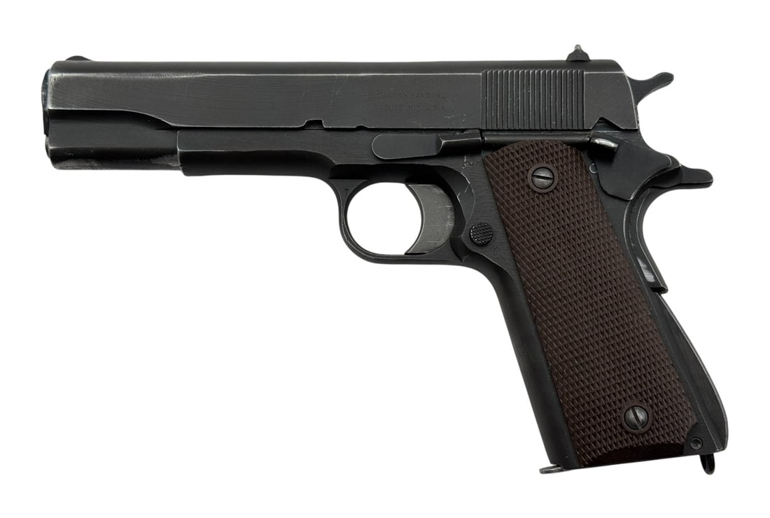 Excellent WWII 1944 Remington Rand 1911 A1 .45 ACP Semi-Automatic Pistol - 3