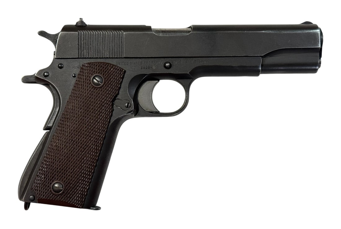 Excellent WWII 1944 Remington Rand 1911 A1 .45 ACP Semi-Automatic Pistol - 4