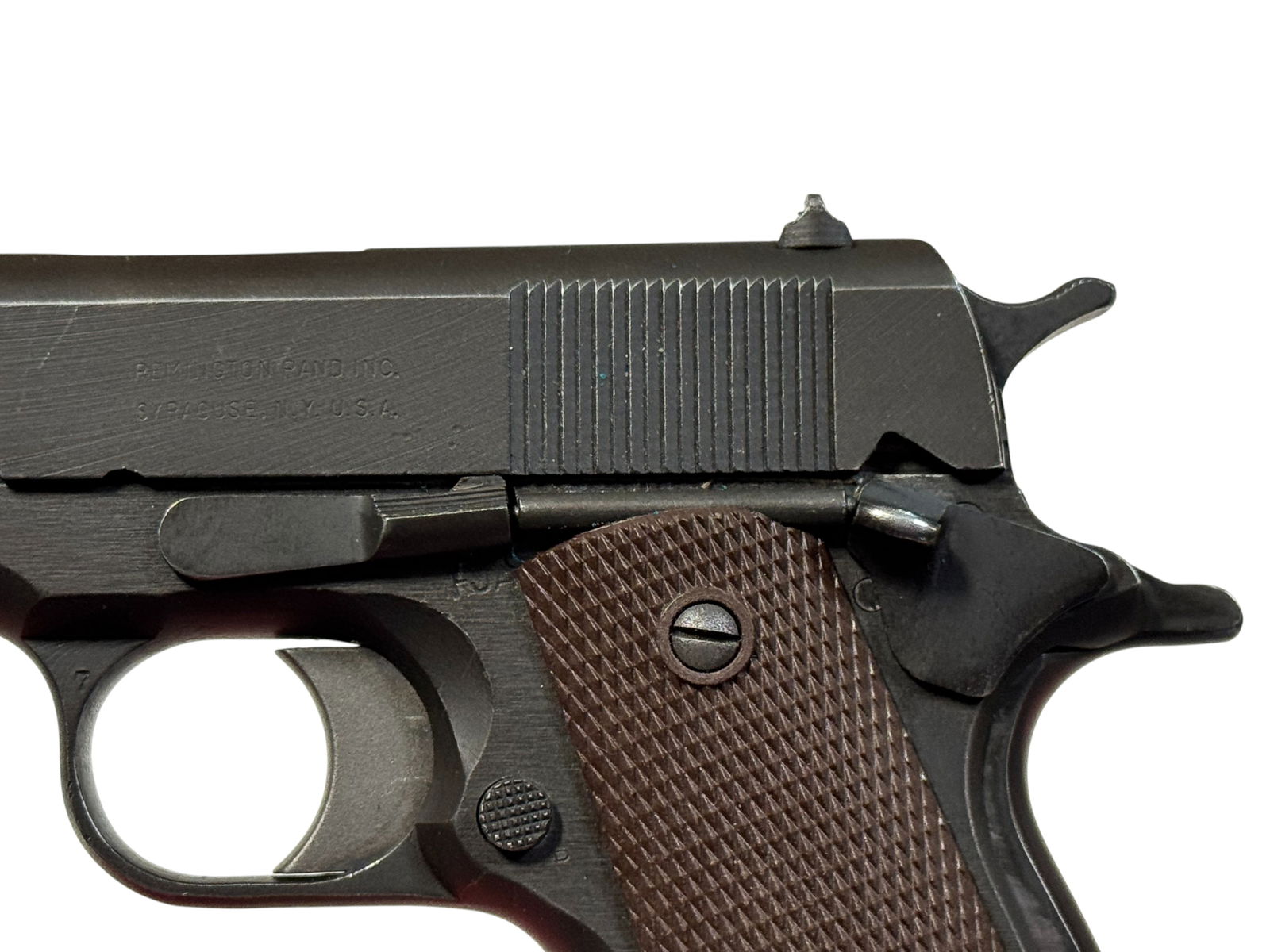 Excellent WWII 1944 Remington Rand 1911 A1 .45 ACP Semi-Automatic Pistol - 6