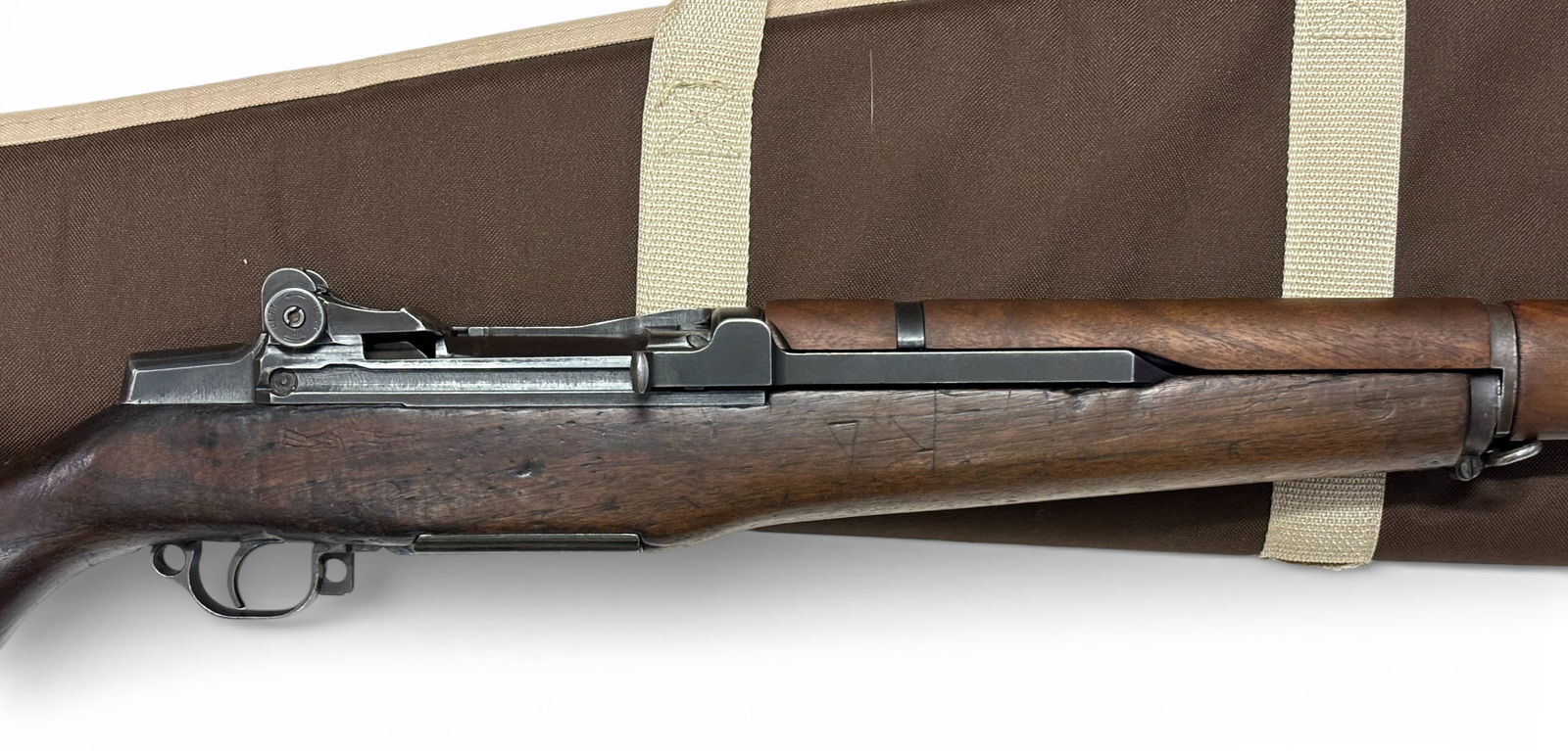 WWII 1942 Winchester M1 Garand .30-06 SPRG. Semi-Automatic Battle Rifle in Case - 13