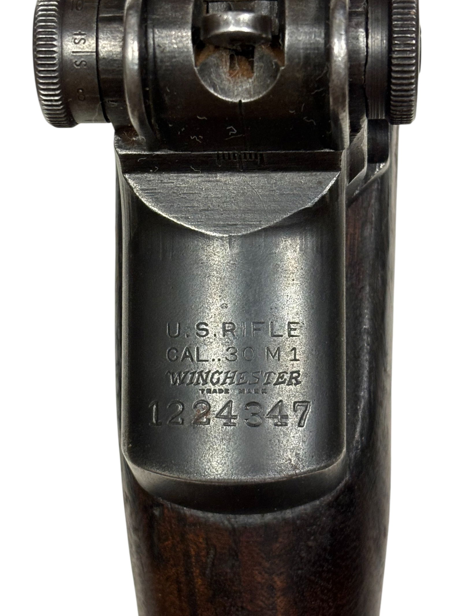 WWII 1942 Winchester M1 Garand .30-06 SPRG. Semi-Automatic Battle Rifle in Case - 3