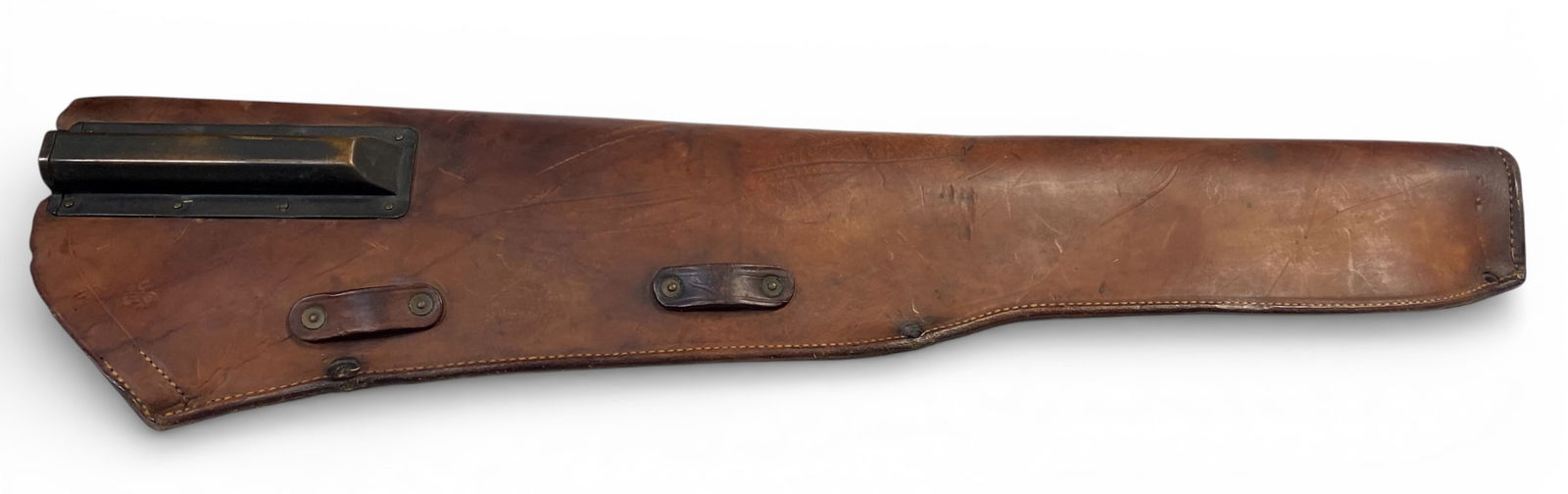 Mint Condition Genuine US WWII 1942 M1 Garand Rifle Leather Jeep Scabbard - BOYT / 42 (1 of 11)
