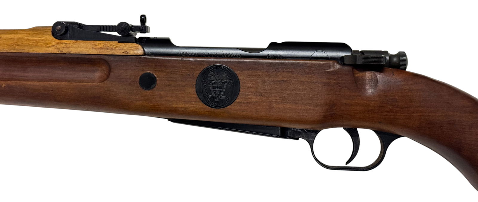 Excellent Colombian Madsen M.G./A. M47 Lightweight Military .30-06 Bolt Action Rifle - 10