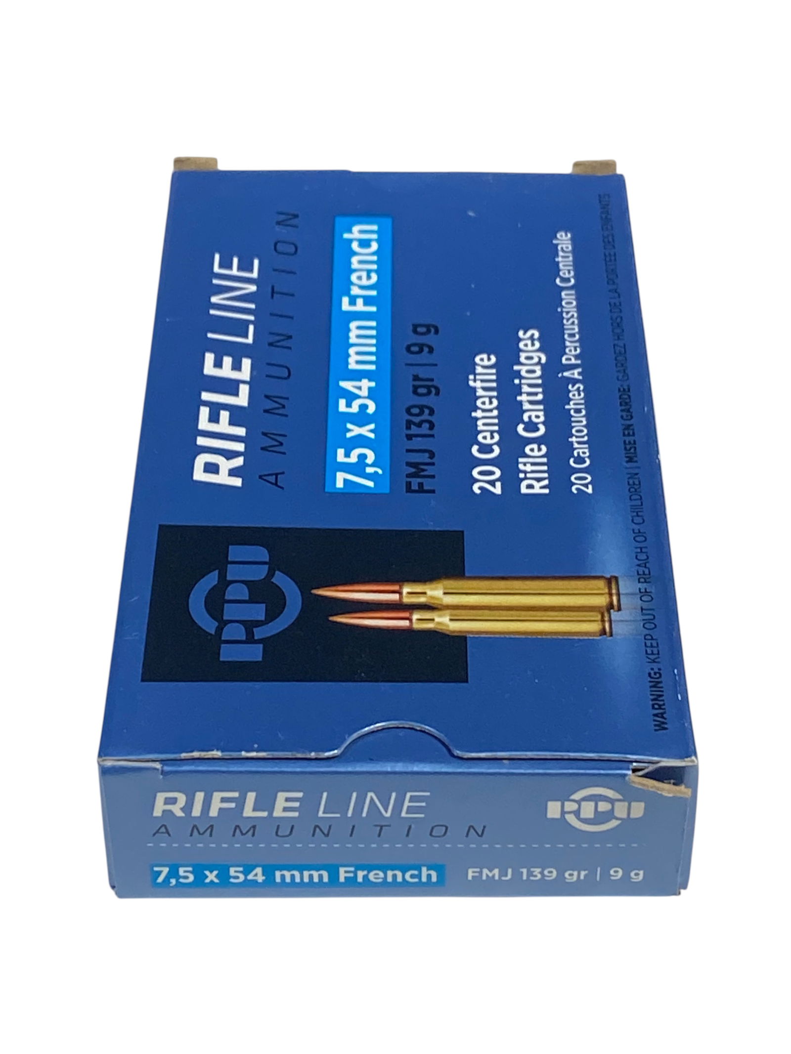 NIB 7.5x54mm FRENCH 139gr. FMH PPU Rifle Line Ammunition: See Photos 