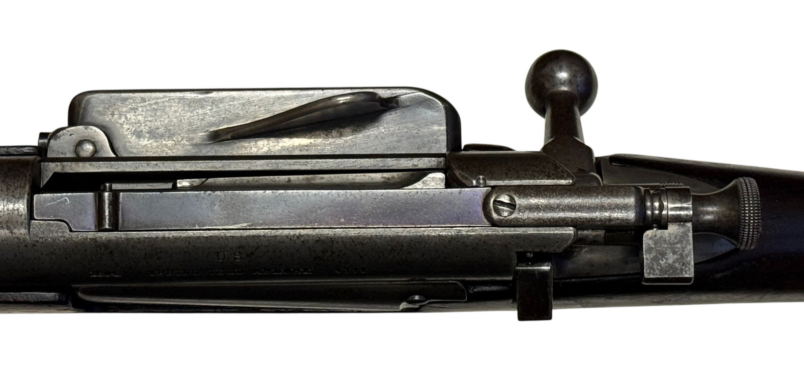 Early Antique 1895 US Springfield Amory Model 1894 .30-40 Krag-Jorgenson Bolt Action Rifle - 4