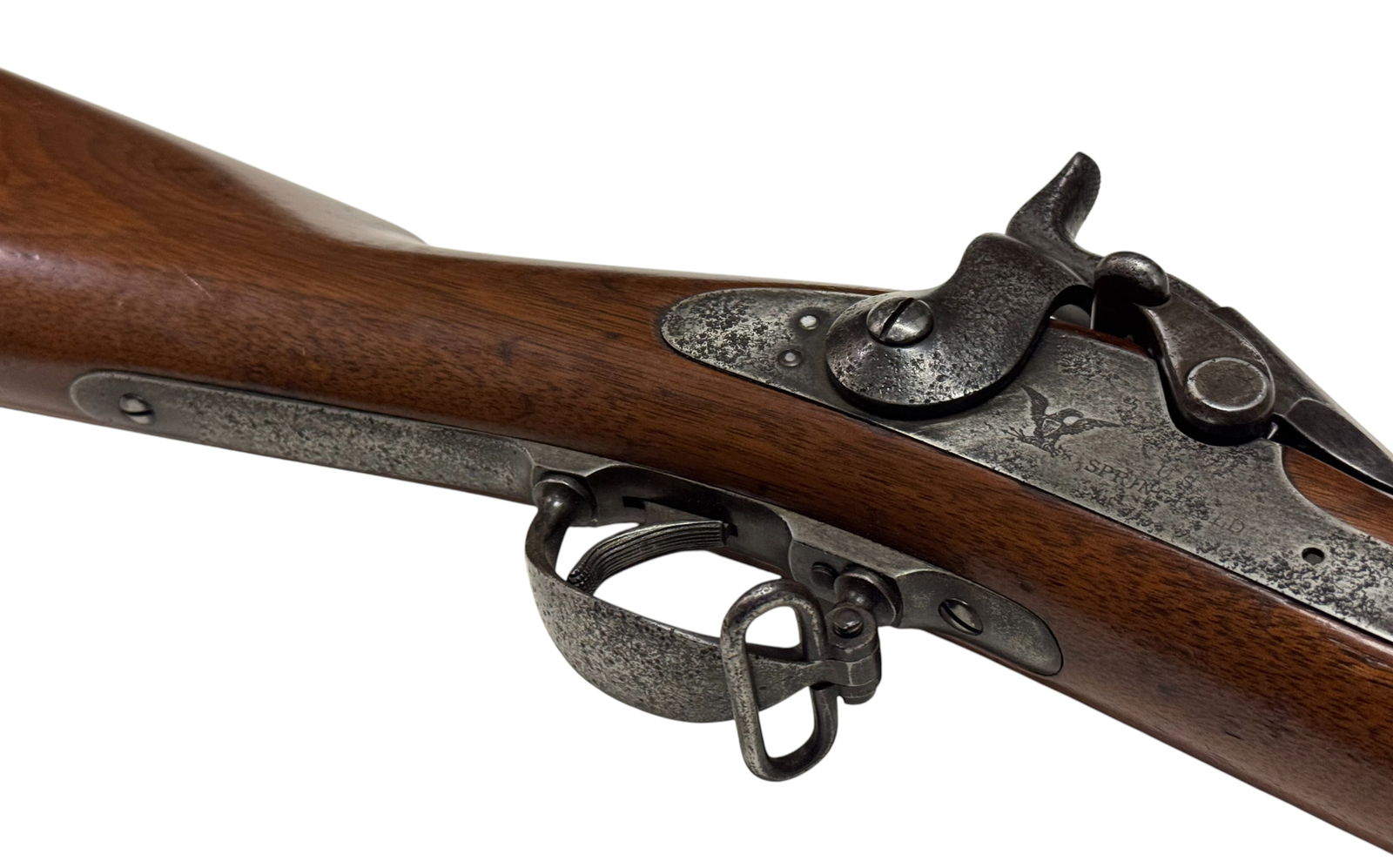 Antique 1884 US Springfield M1873 "Company B / 10 US Cavalry Regiment" .45-70 Trapdoor Rifle - 10