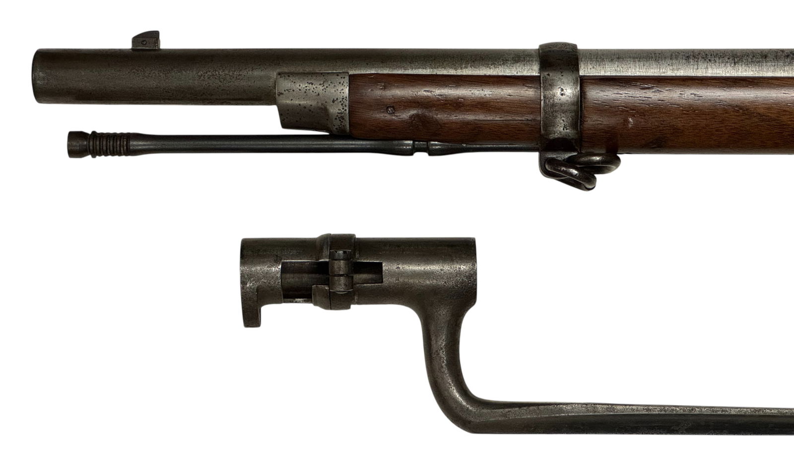 Antique 1884 US Springfield M1873 "Company B / 10 US Cavalry Regiment" .45-70 Trapdoor Rifle - 14