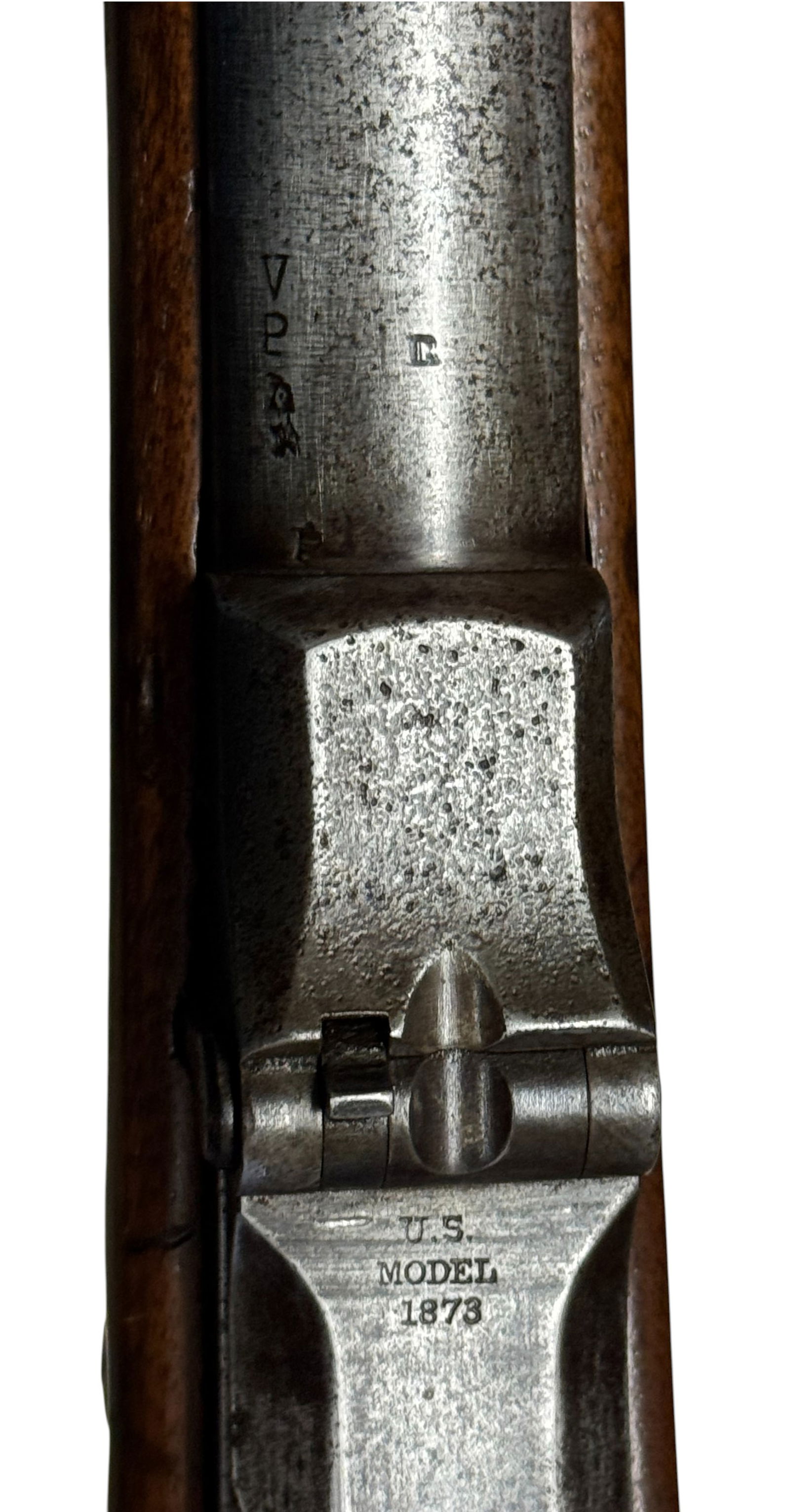 Antique 1884 US Springfield M1873 "Company B / 10 US Cavalry Regiment" .45-70 Trapdoor Rifle - 17