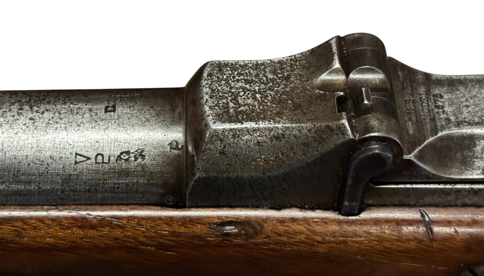 Antique 1884 US Springfield M1873 "Company B / 10 US Cavalry Regiment" .45-70 Trapdoor Rifle - 18