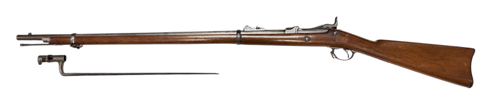 Antique 1884 US Springfield M1873 "Company B / 10 US Cavalry Regiment" .45-70 Trapdoor Rifle - 2