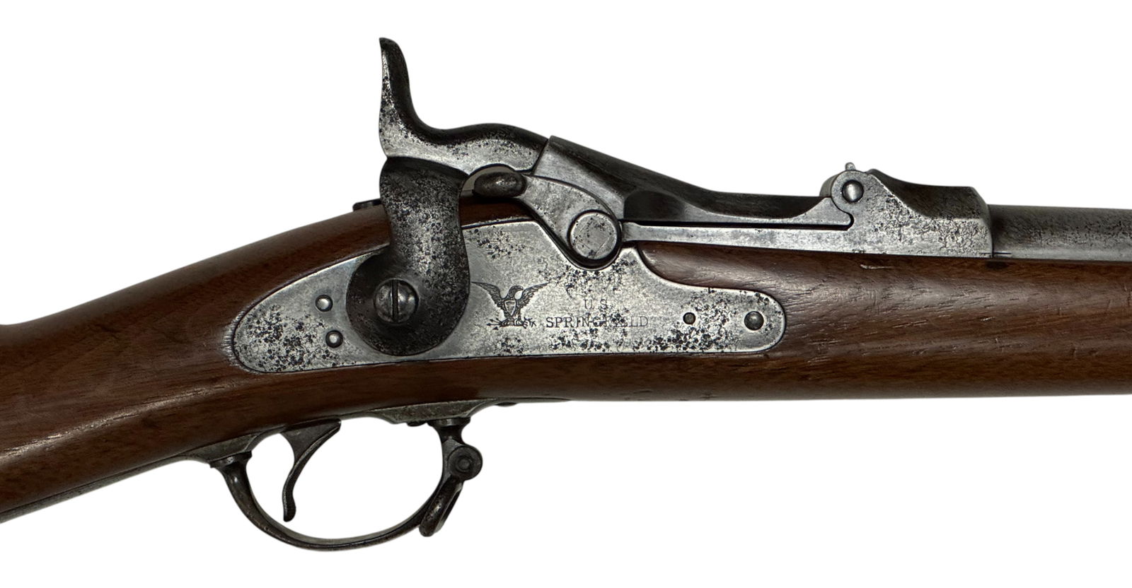 Antique 1884 US Springfield M1873 "Company B / 10 US Cavalry Regiment" .45-70 Trapdoor Rifle - 5