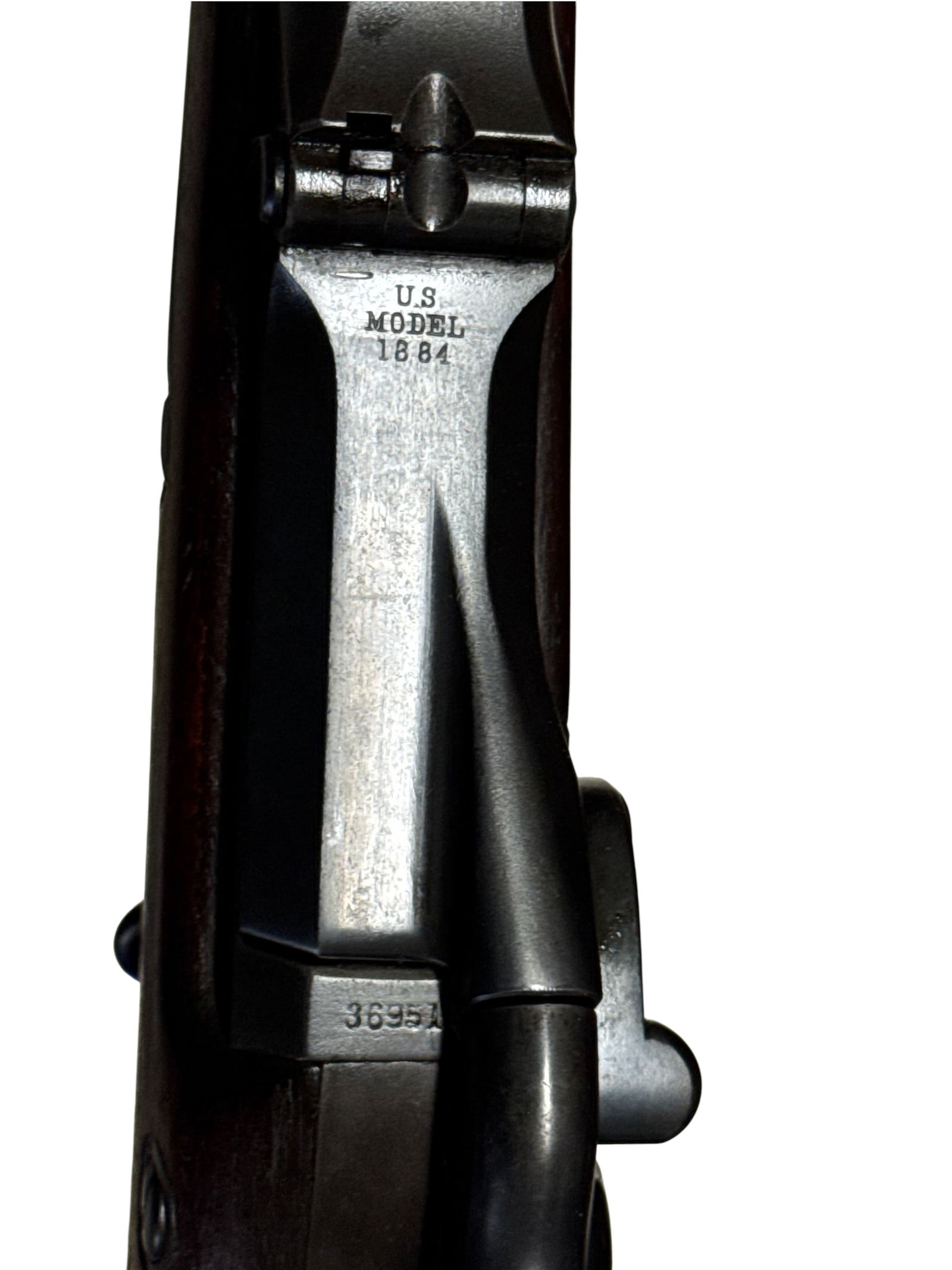 Excellent Antique 1888 US Springfield Model 1884 .45-70 GOVT. Trapdoor Rifle w/ Crisp Cartouches - 4