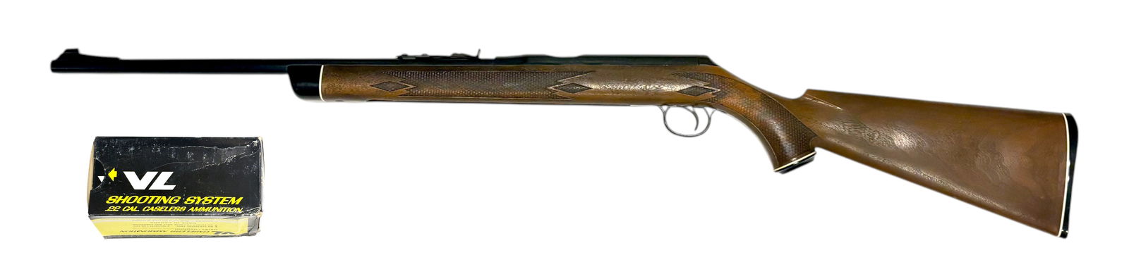 RARE Excellent Daisy Heddon .22 CAL. VL Rifle with 1000rds. of Ammo: S#: B021624 (see past listing) | Comes with 1000rds. Of original .22 VL caseless ammunition in original box, which is incredibly hard to come by | This thing is a blast to shoot |||| CONDITION: