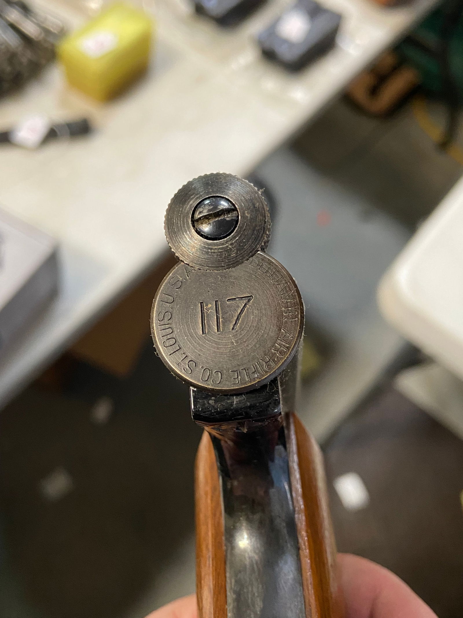 Vintage Benjamin Franklin #117 Air Pistol in Box w/ Pellets - 5