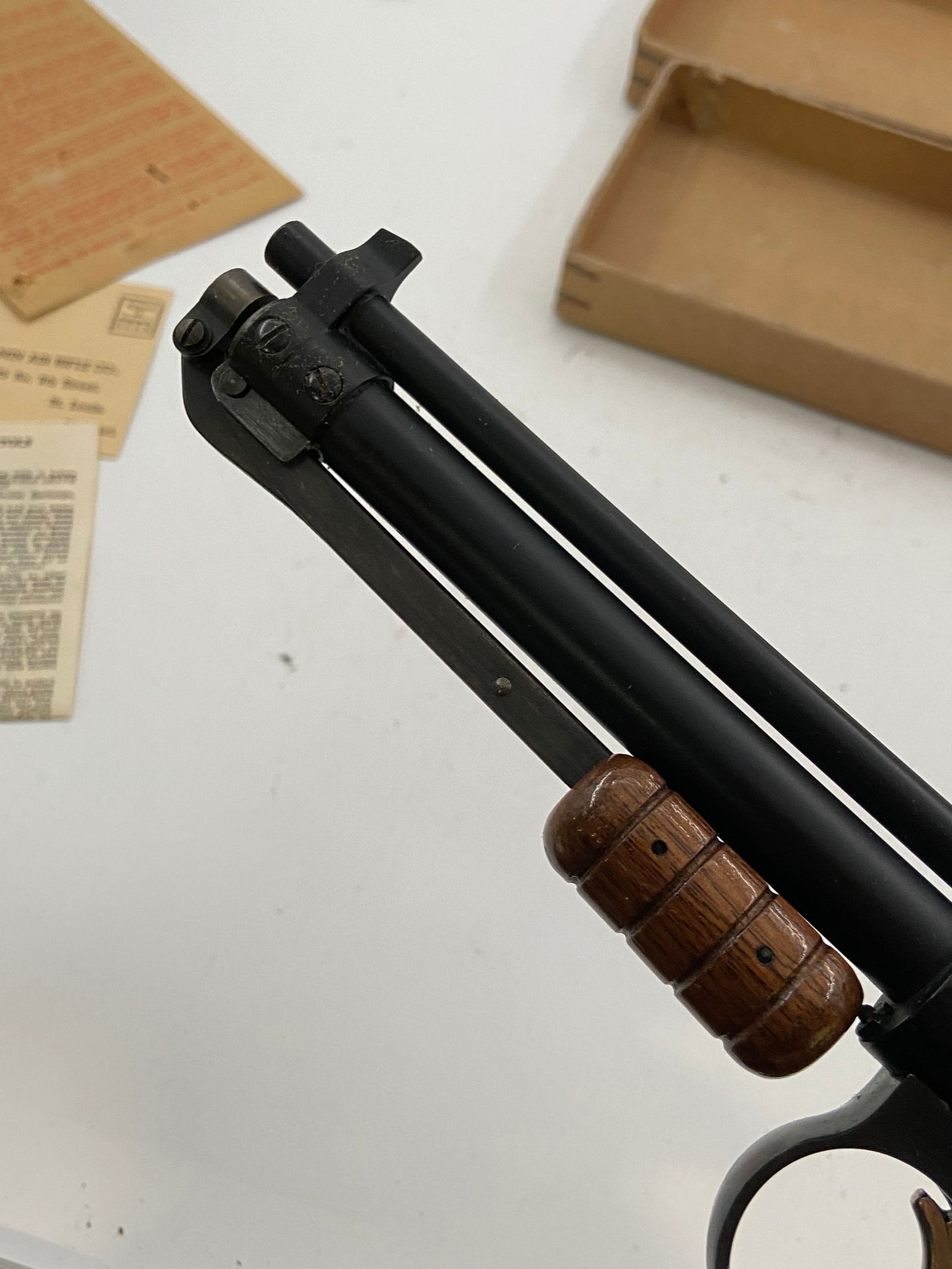 Vintage Benjamin Franklin #117 Air Pistol in Box w/ Pellets - 6