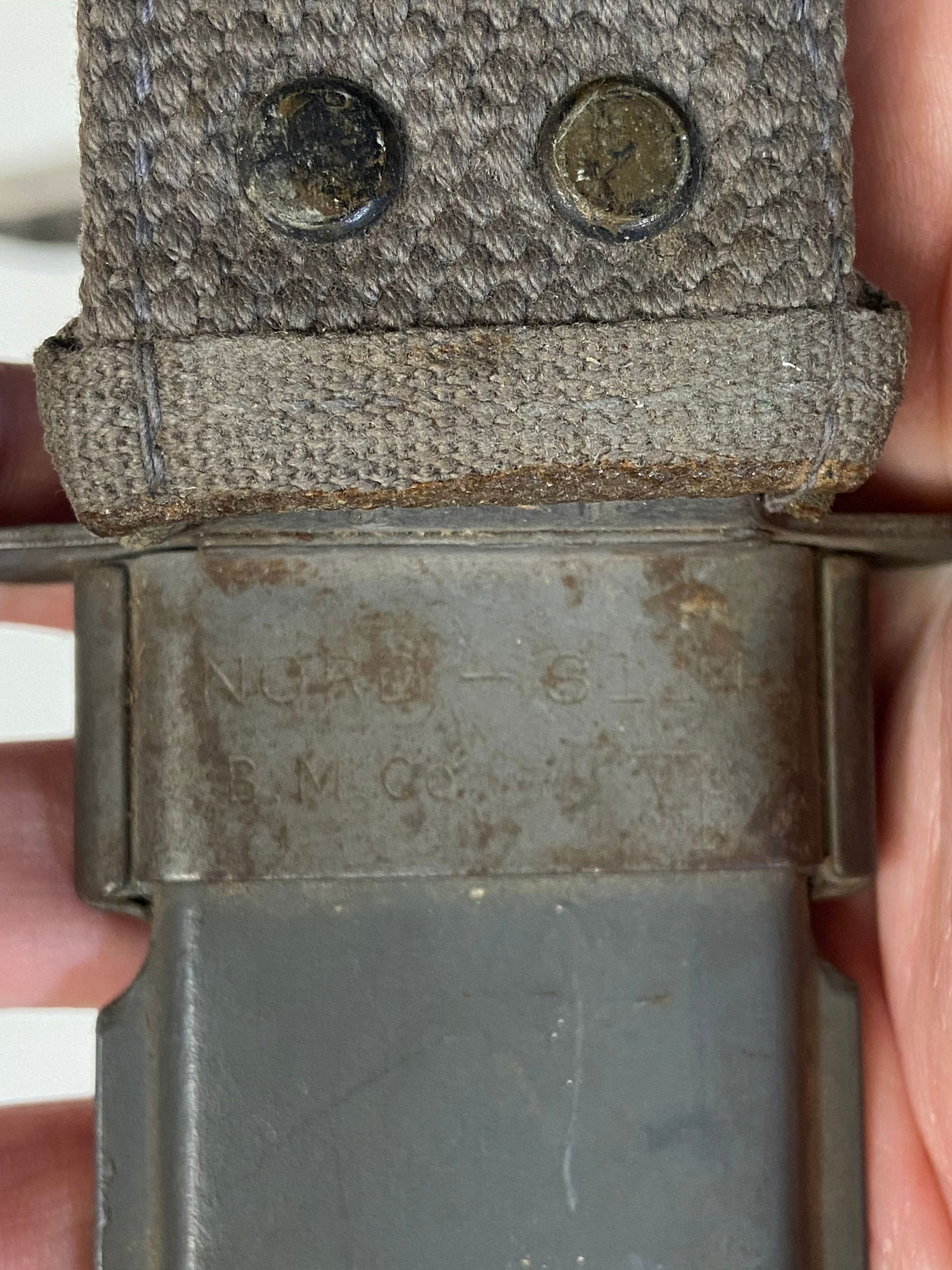 WWII USN Mark 2 Knife by Camillus, N.Y. with Correct USN MK.2 Scabbard - 9