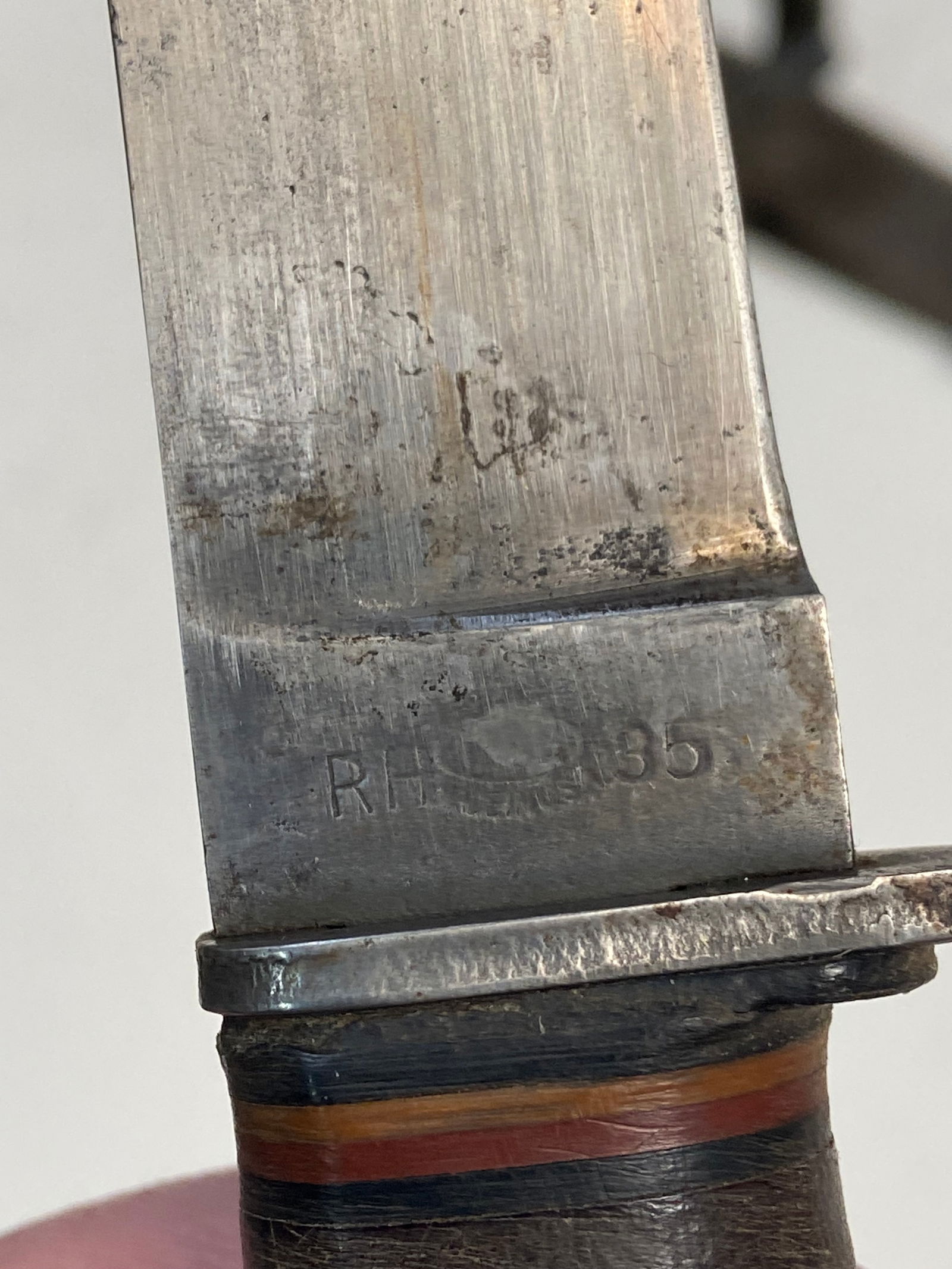 WWII USN Mark 1 RH 35 Fighting Knife by PAL with Correct USN MK 1 Scabbard - 5