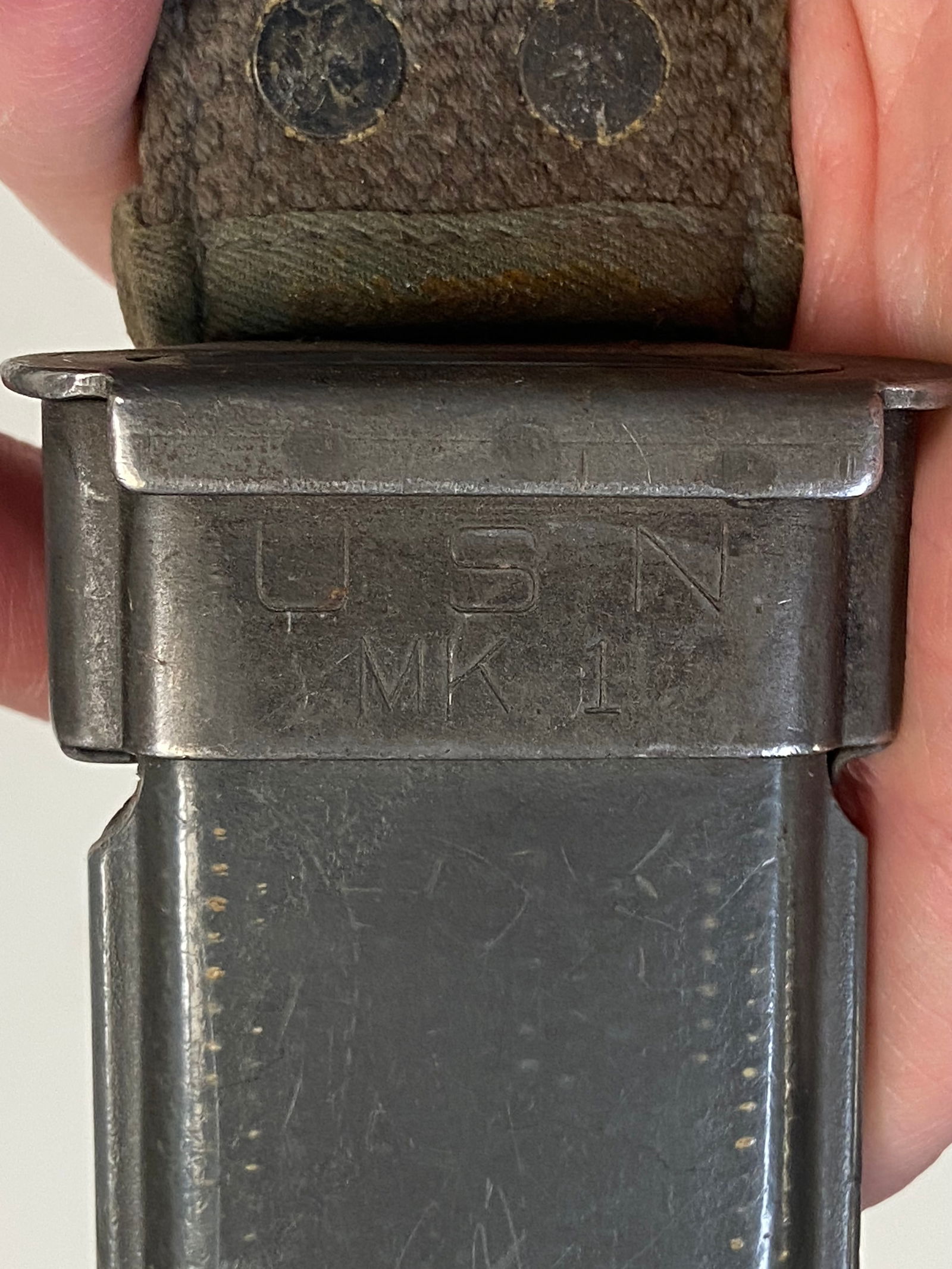 WWII USN Mark 1 RH 35 Fighting Knife by PAL with Correct USN MK 1 Scabbard - 8