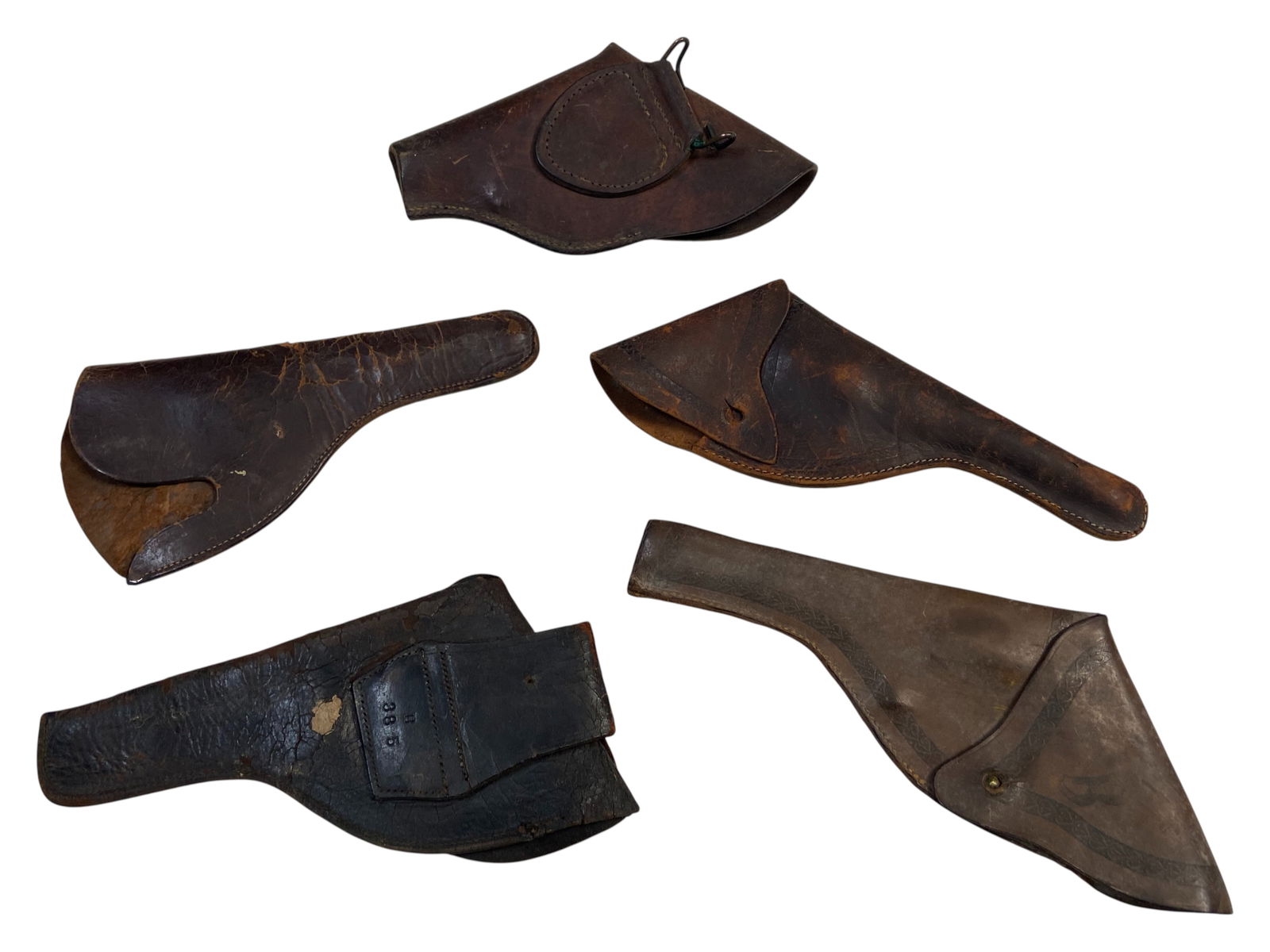 (5) Collectible Vintage and Antique Holsters: See Photos 