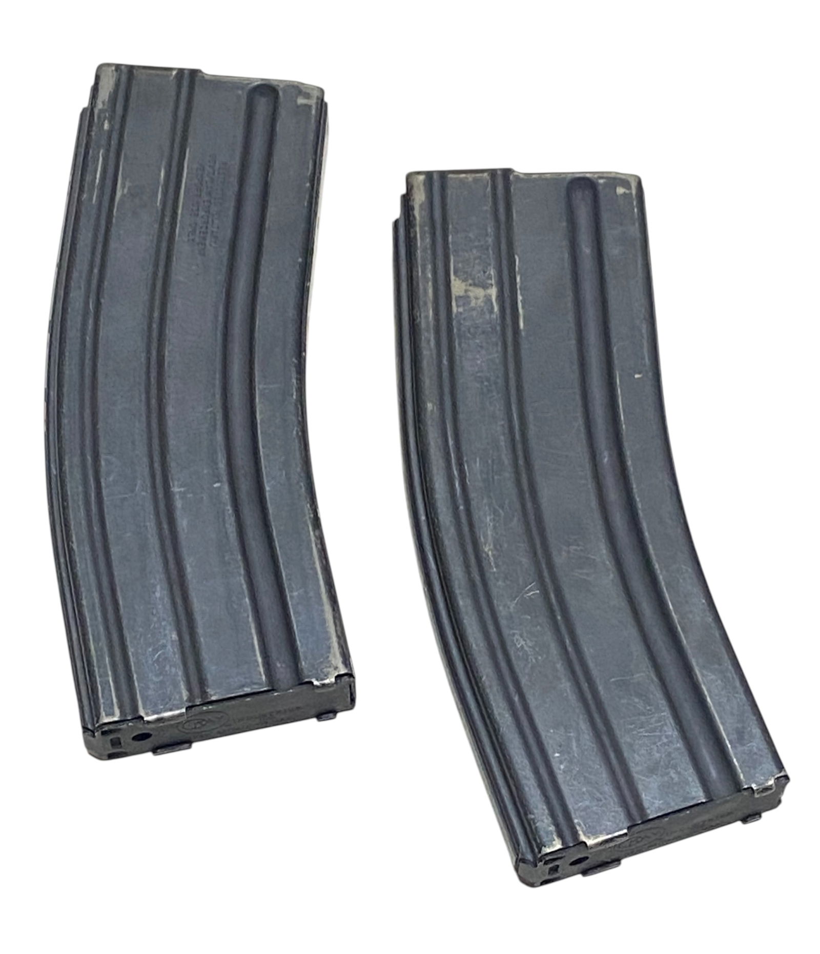 (2) Okay Industries AR-15/M16 30rd. Magazines: One Restricted Military/LE 