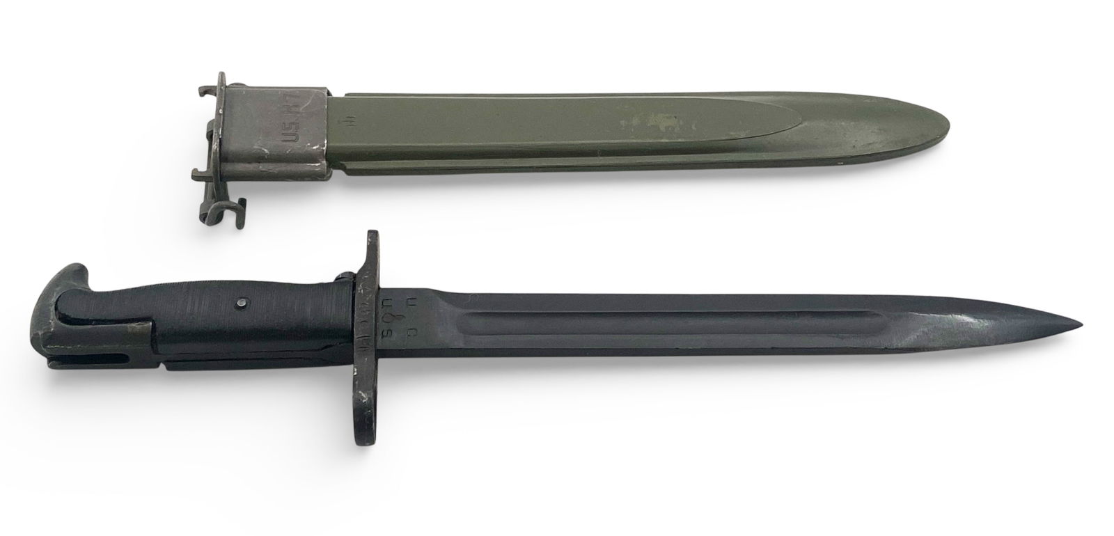 Original US M1 Garand Bayonet with Scabbard by UC (1 of 8)
